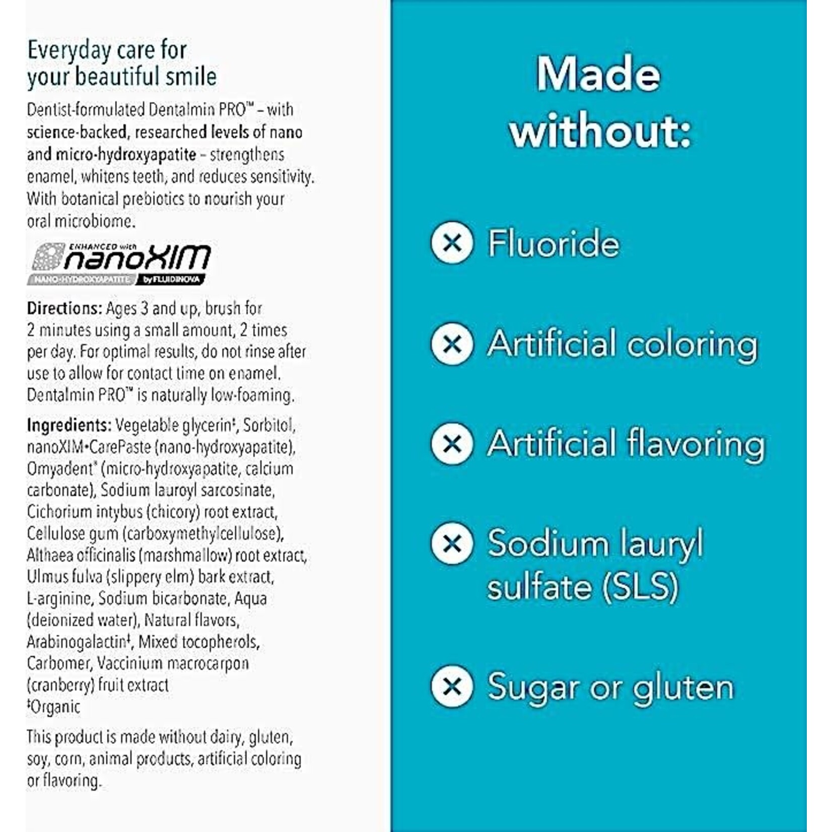 Bio-Botanical Research Dentalmin PRO™ Remineralizing Toothpaste 3.4oz Biocidin Botanicals