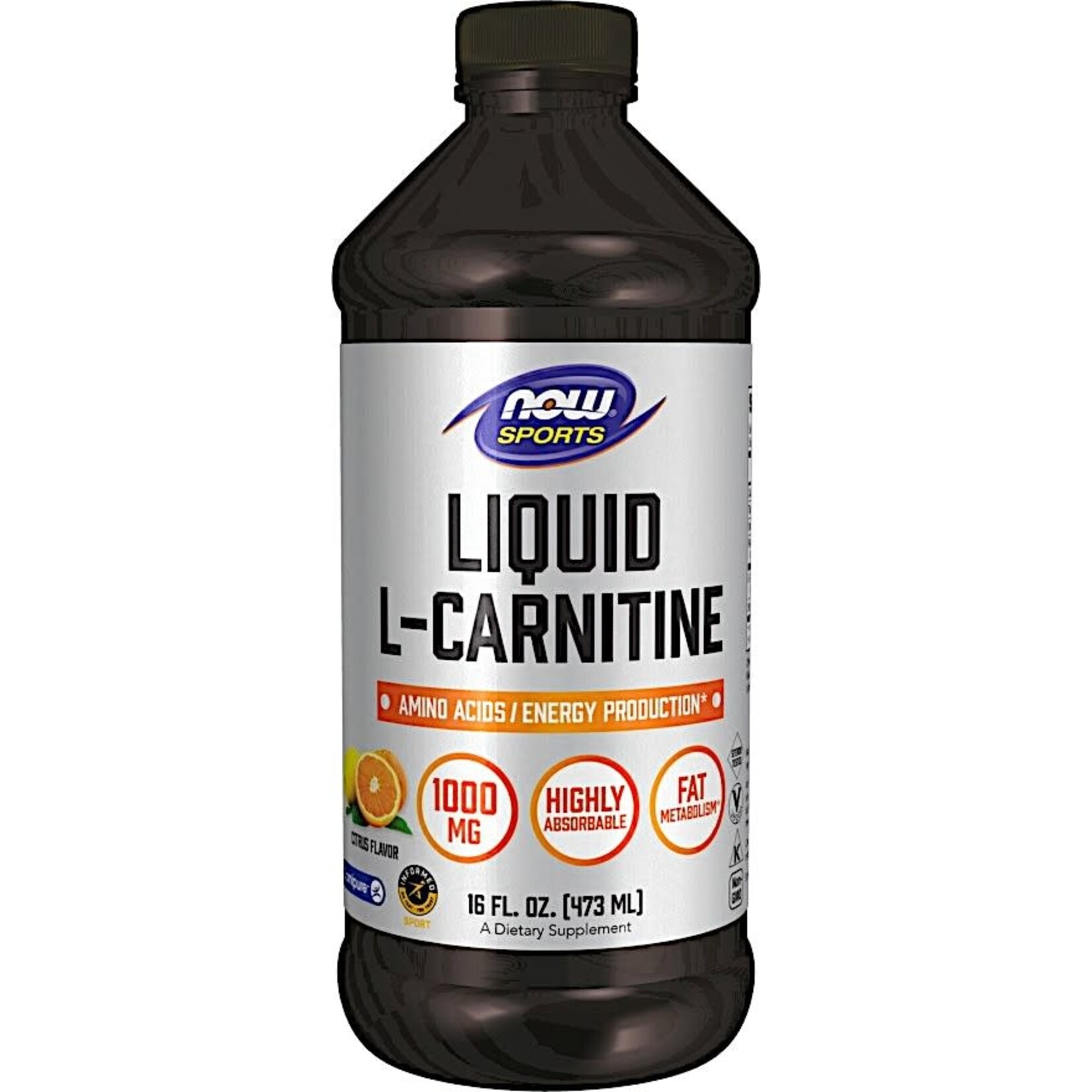 NOW Liquid L-Carnitine 1000 mg 16 fl oz NOW