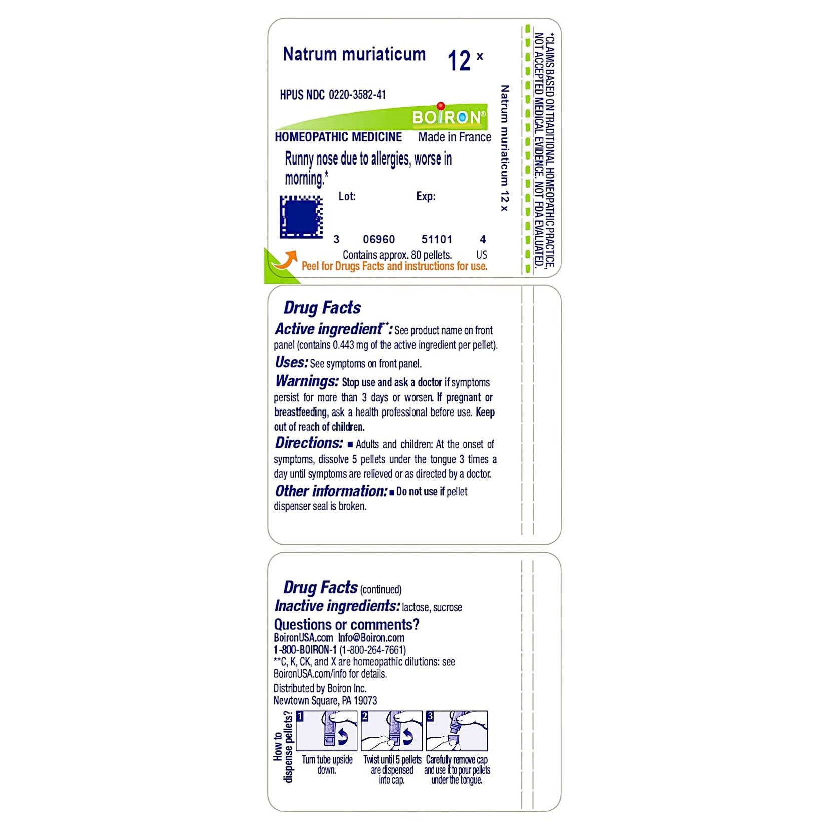 Boiron NATRUM MURIATICUM 12X  Boiron