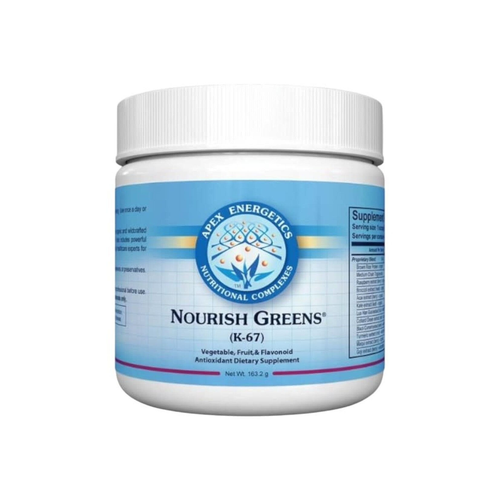 Apex Energetics Nourish Greens K57 172g Apex Energetics