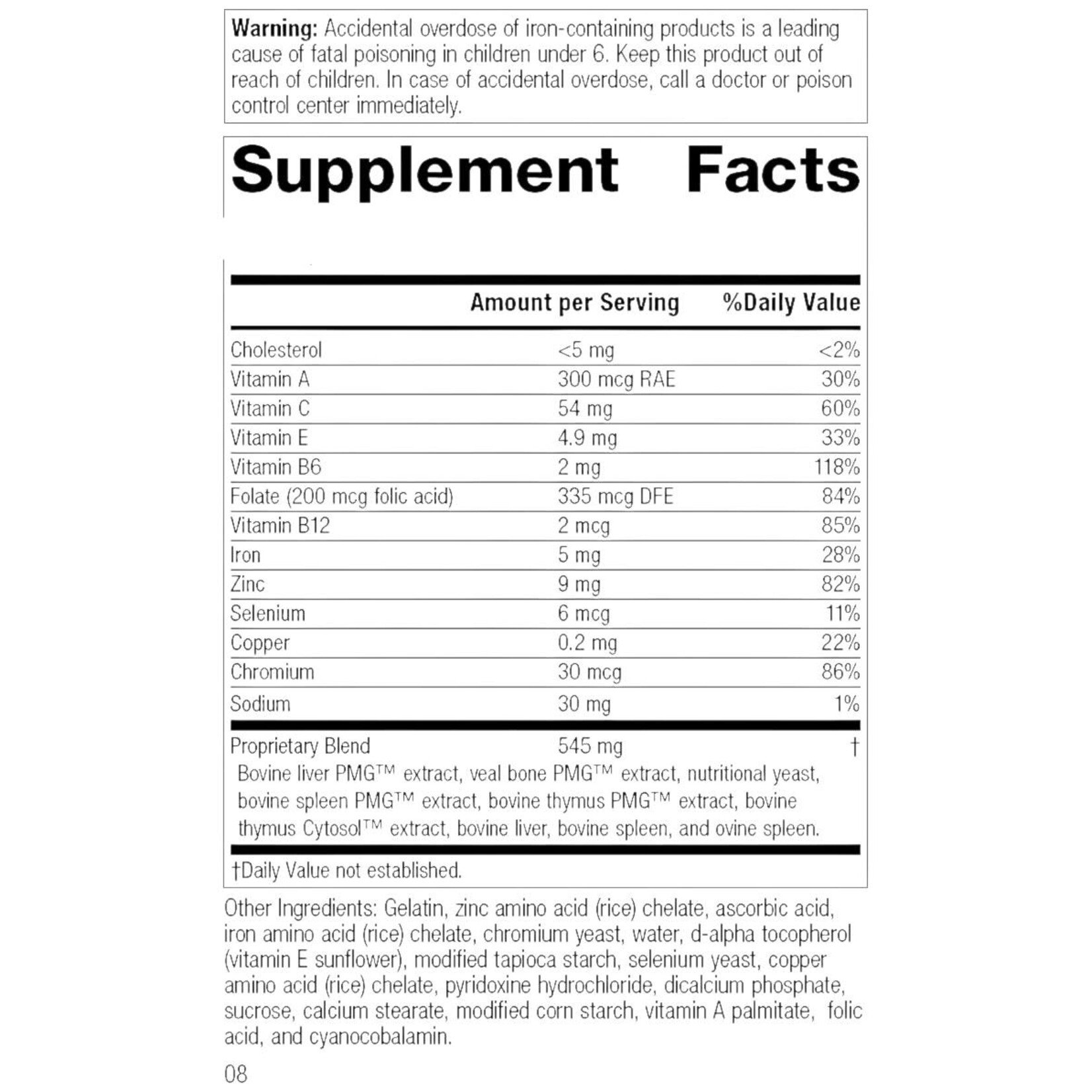 Immuplex 150c Standard Process