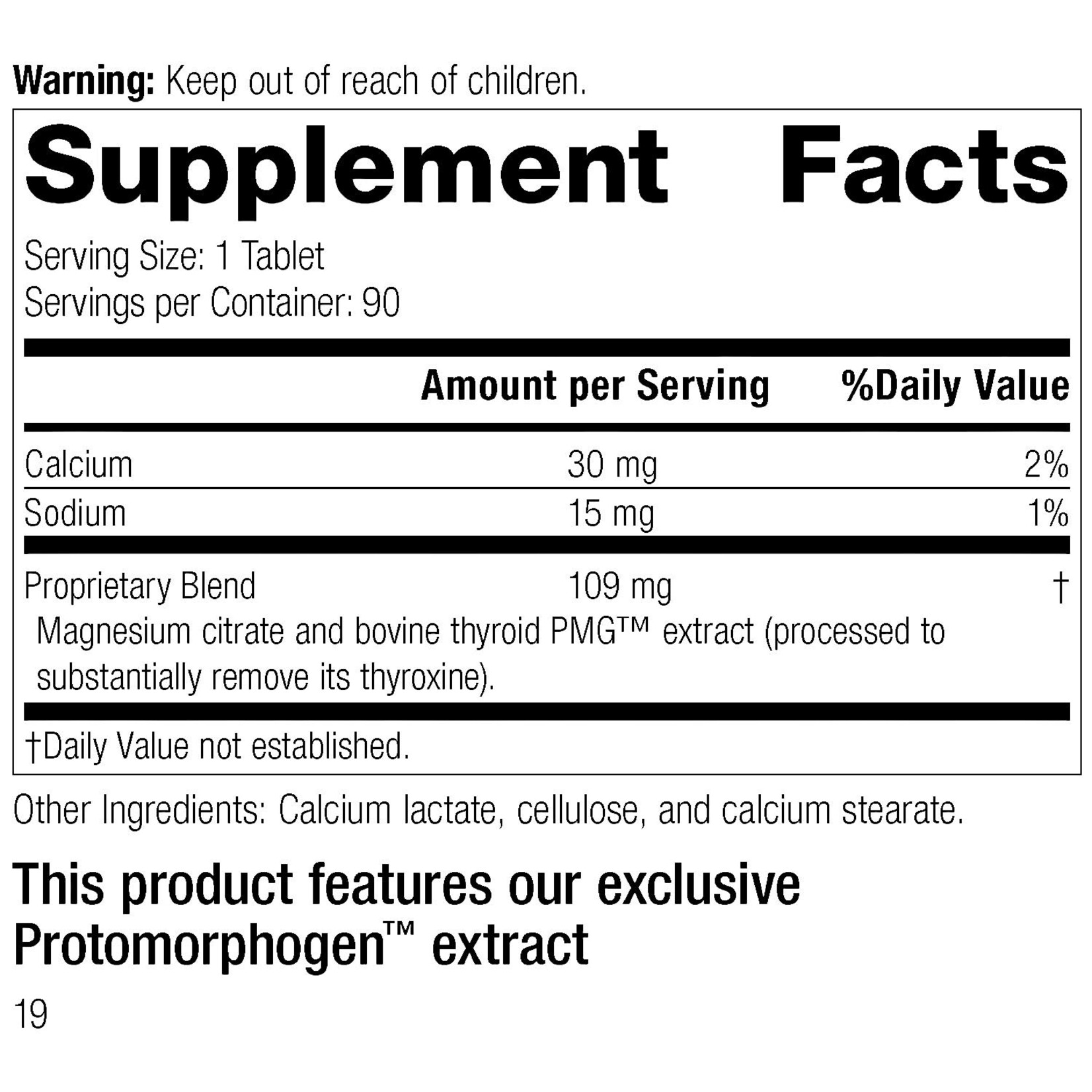 Standard Process Thytrophin PMG 90t Standard Process
