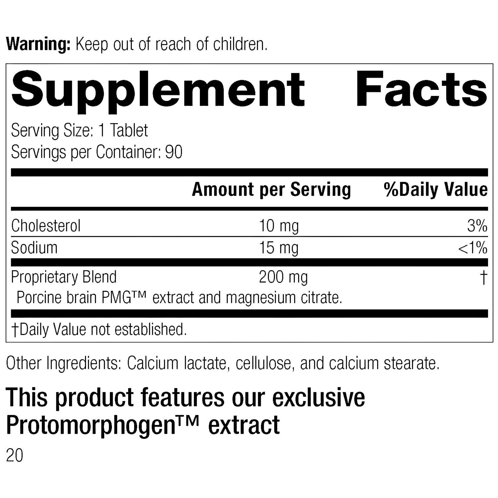 Standard Process Neurotrophin PMG 90t Standard Process
