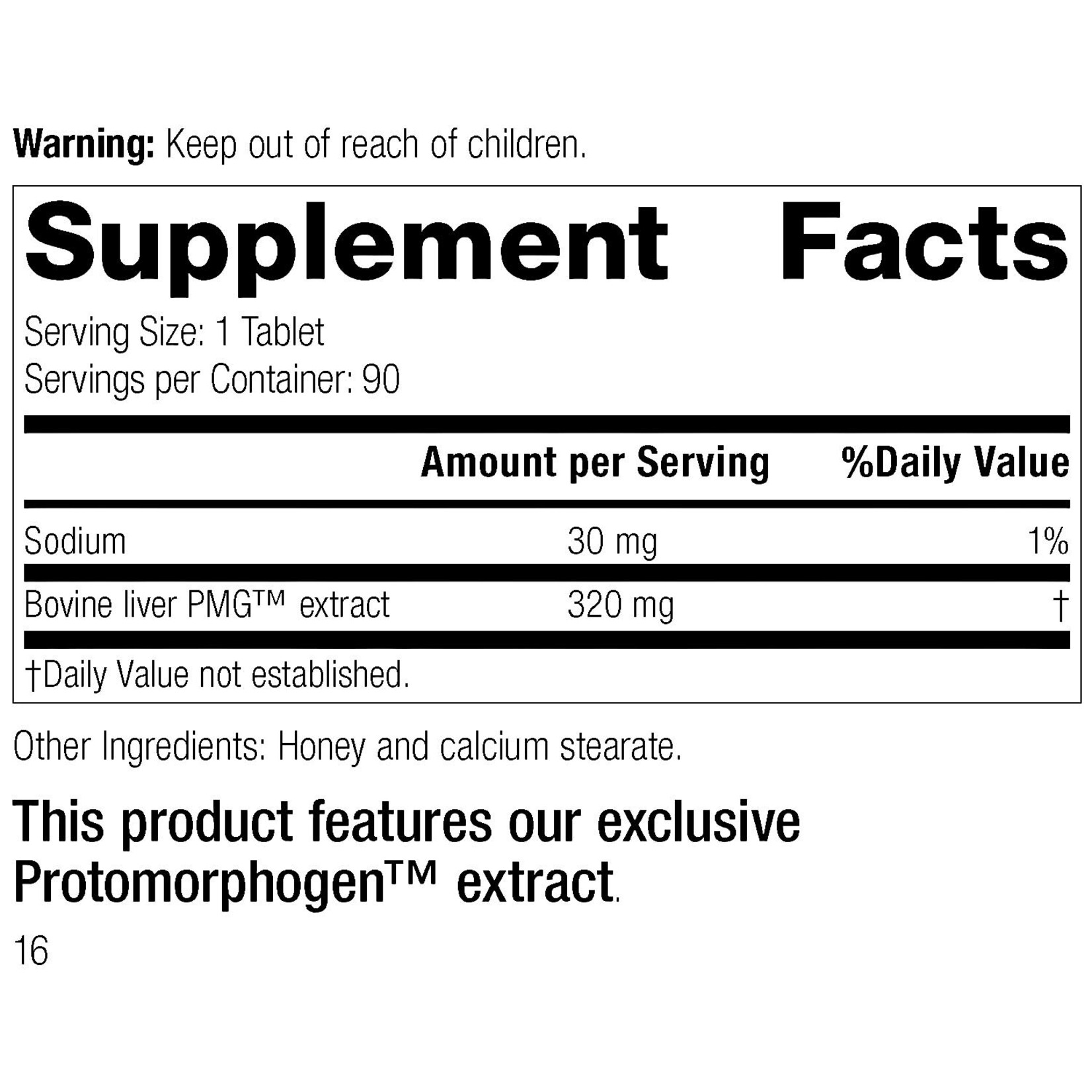 Hepatrophin PMG 90t Standard Process