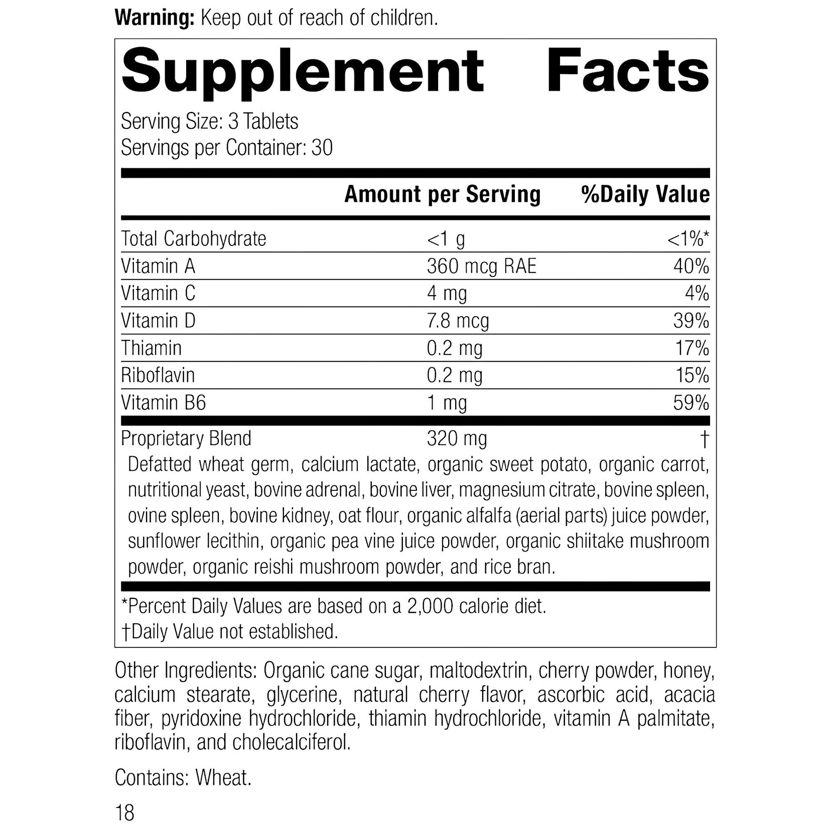 Catalyn Chewable 90t Standard Process