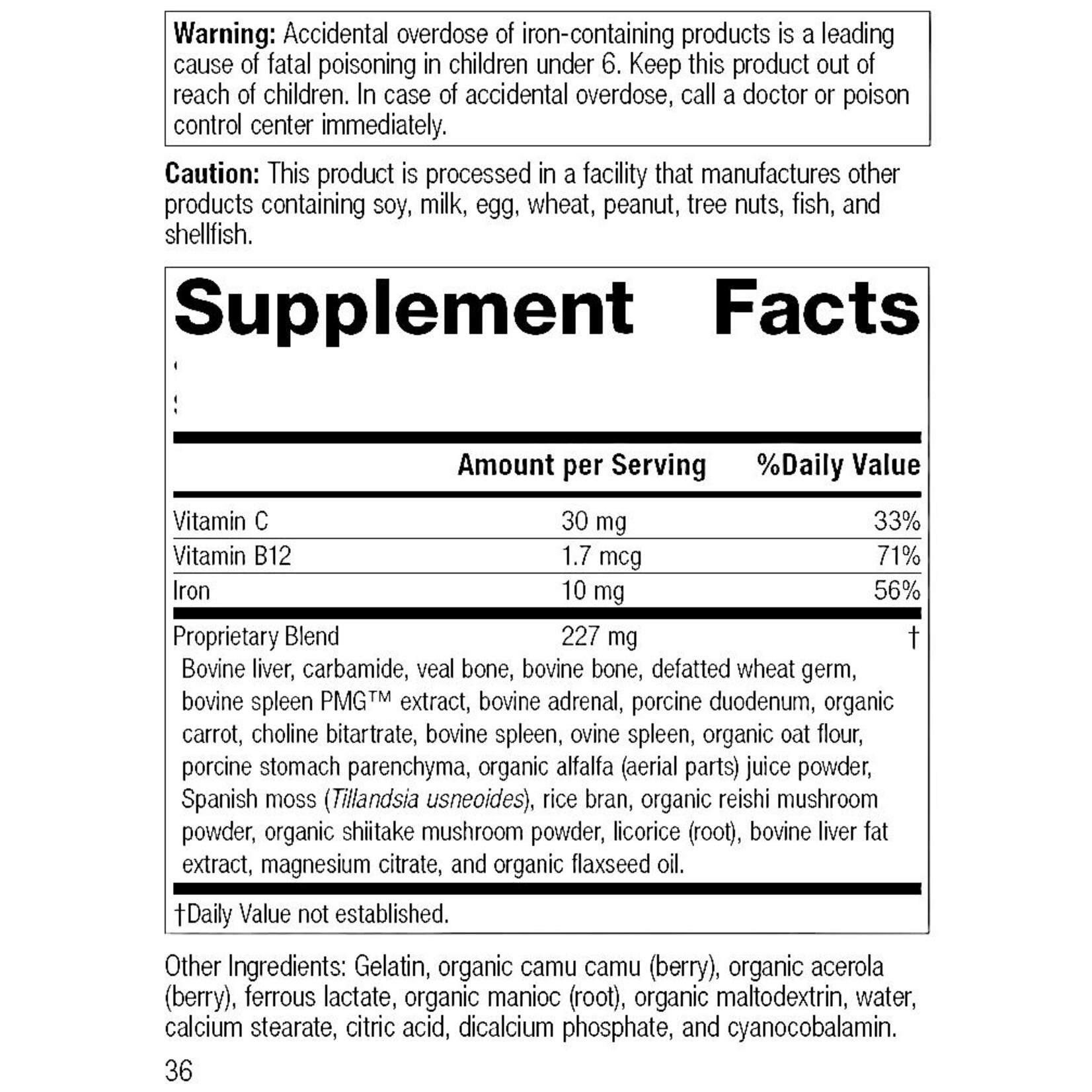 Ferrofood 150c Standard Process
