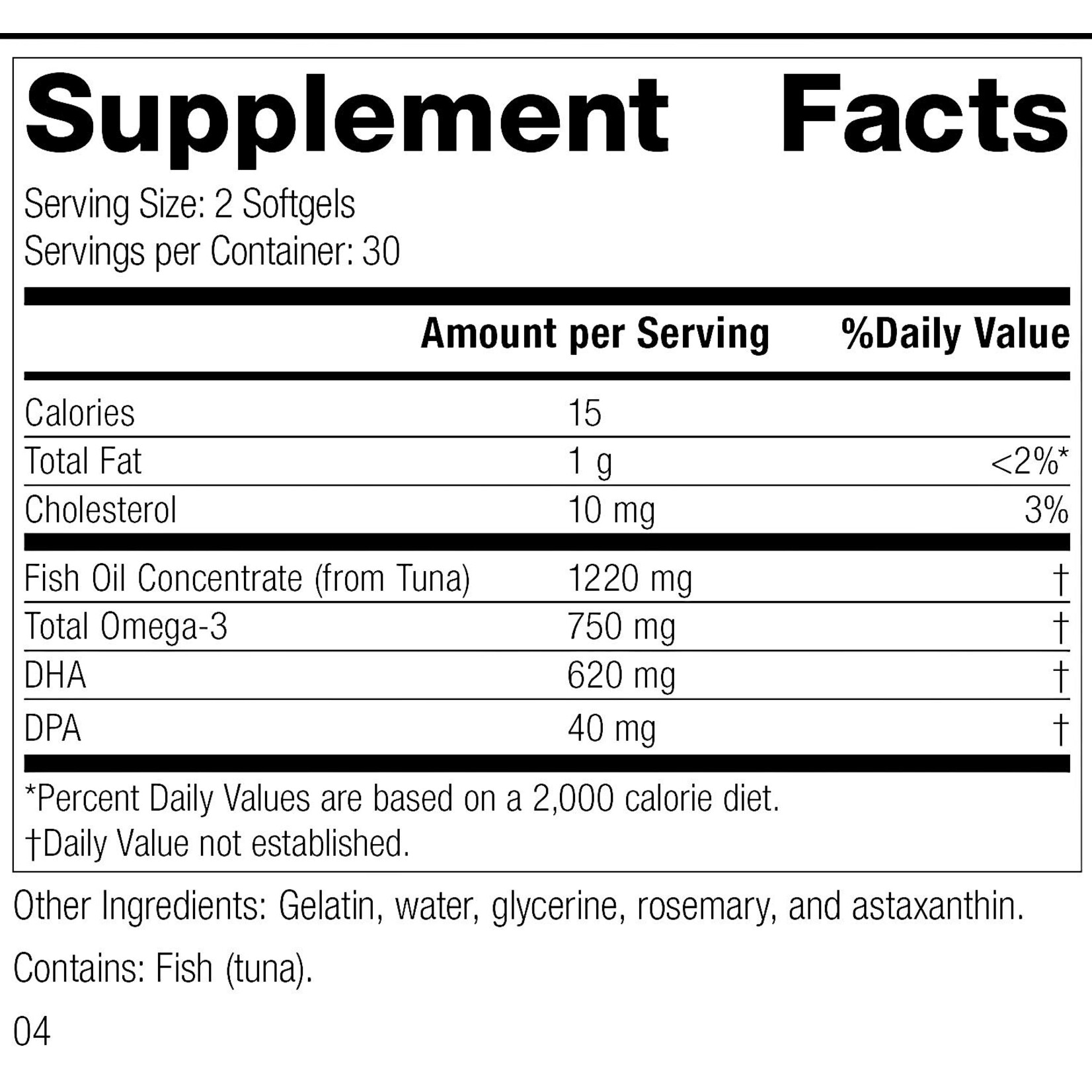 Olprima DHA 60c Standard Process