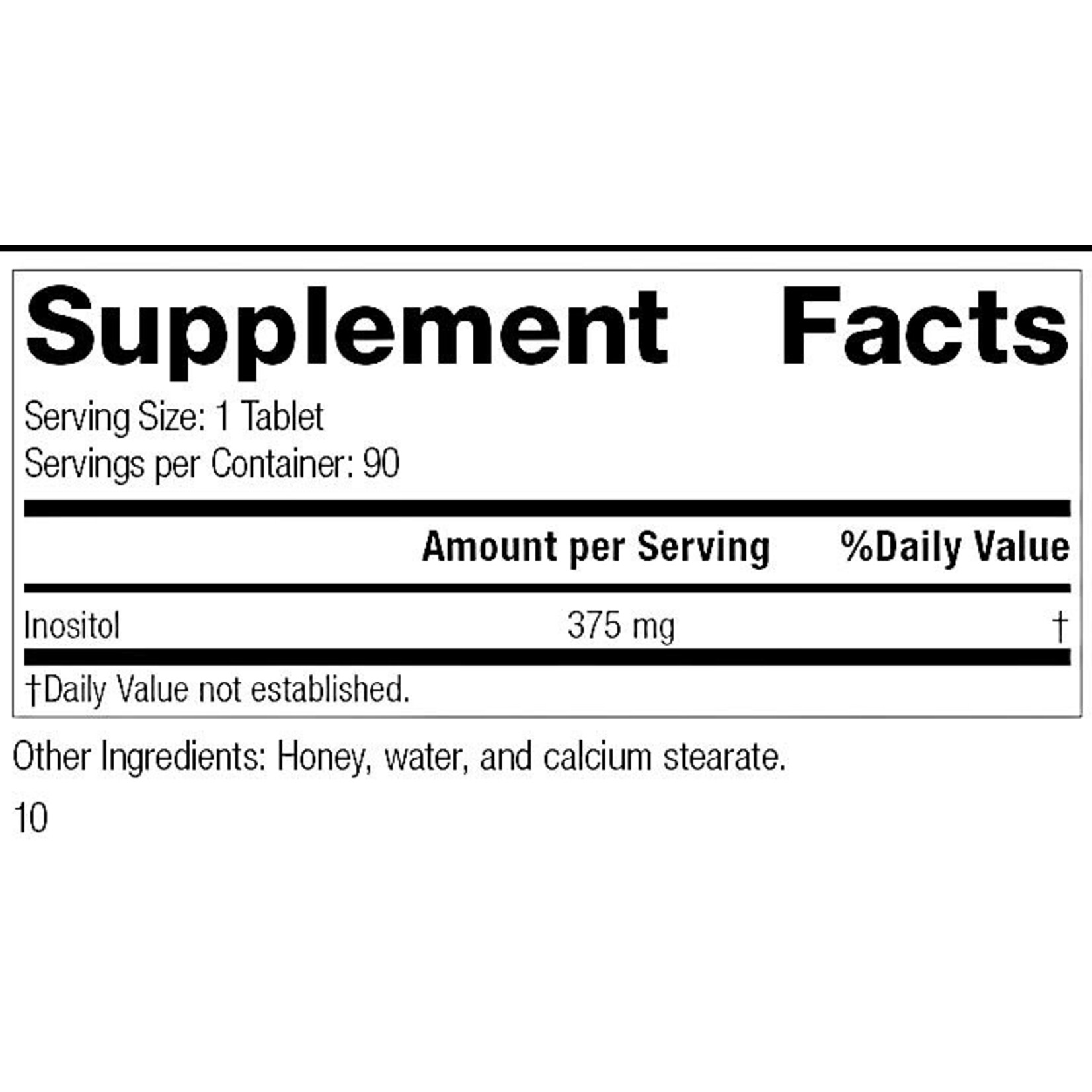 Inositol 90t Standard Process