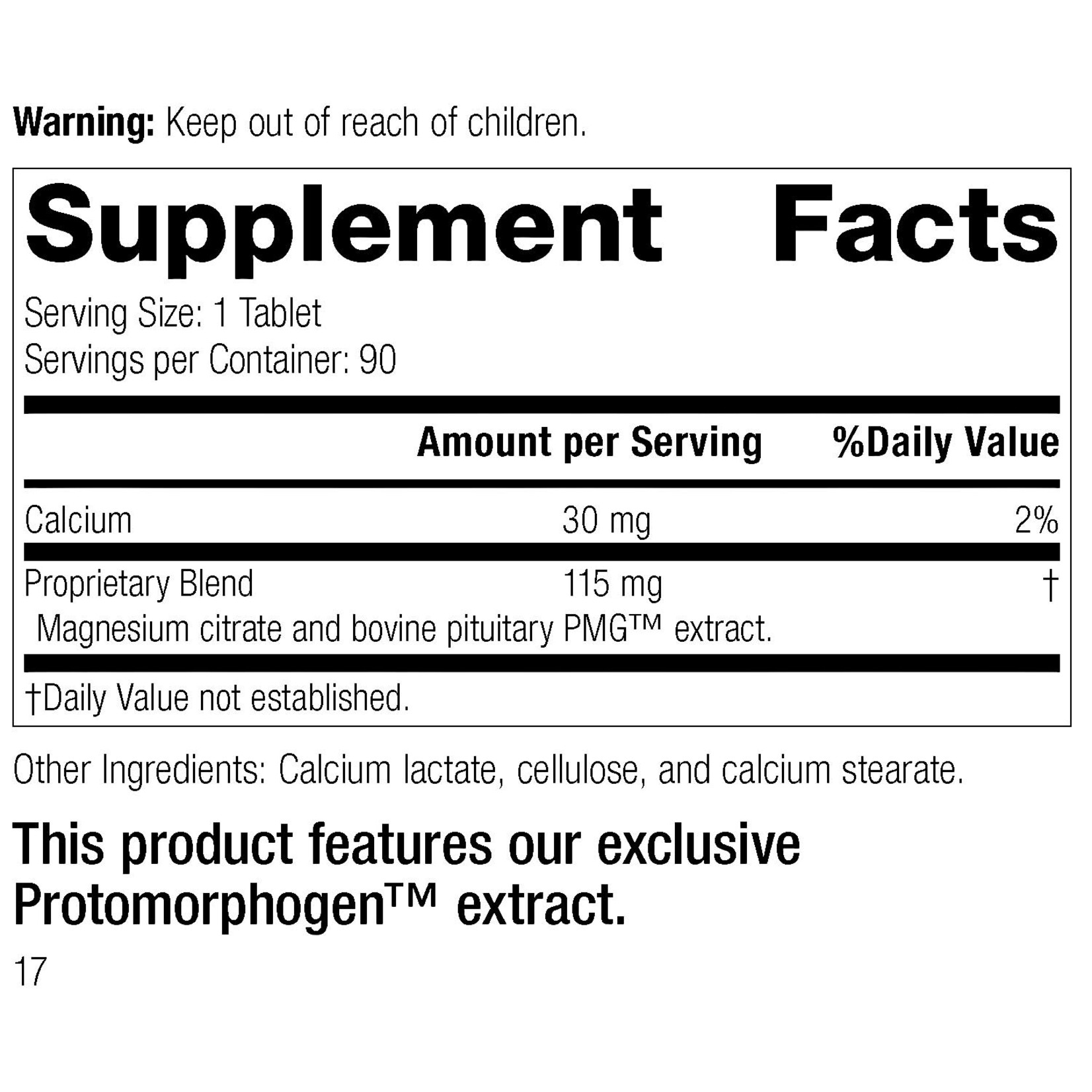 Pituitrophin PMG 90t Standard Process