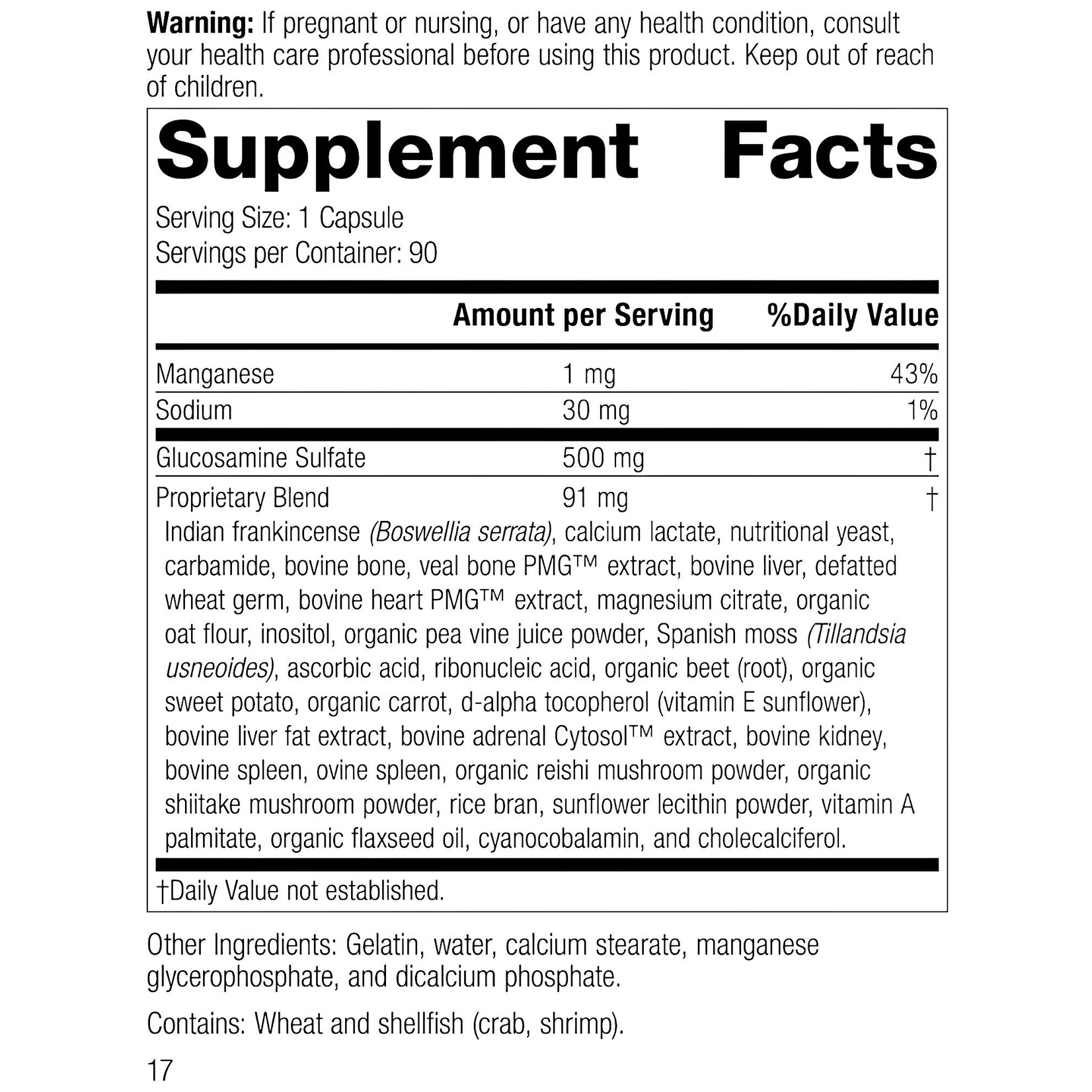 Glucosamine Synergy 90c Standard Process