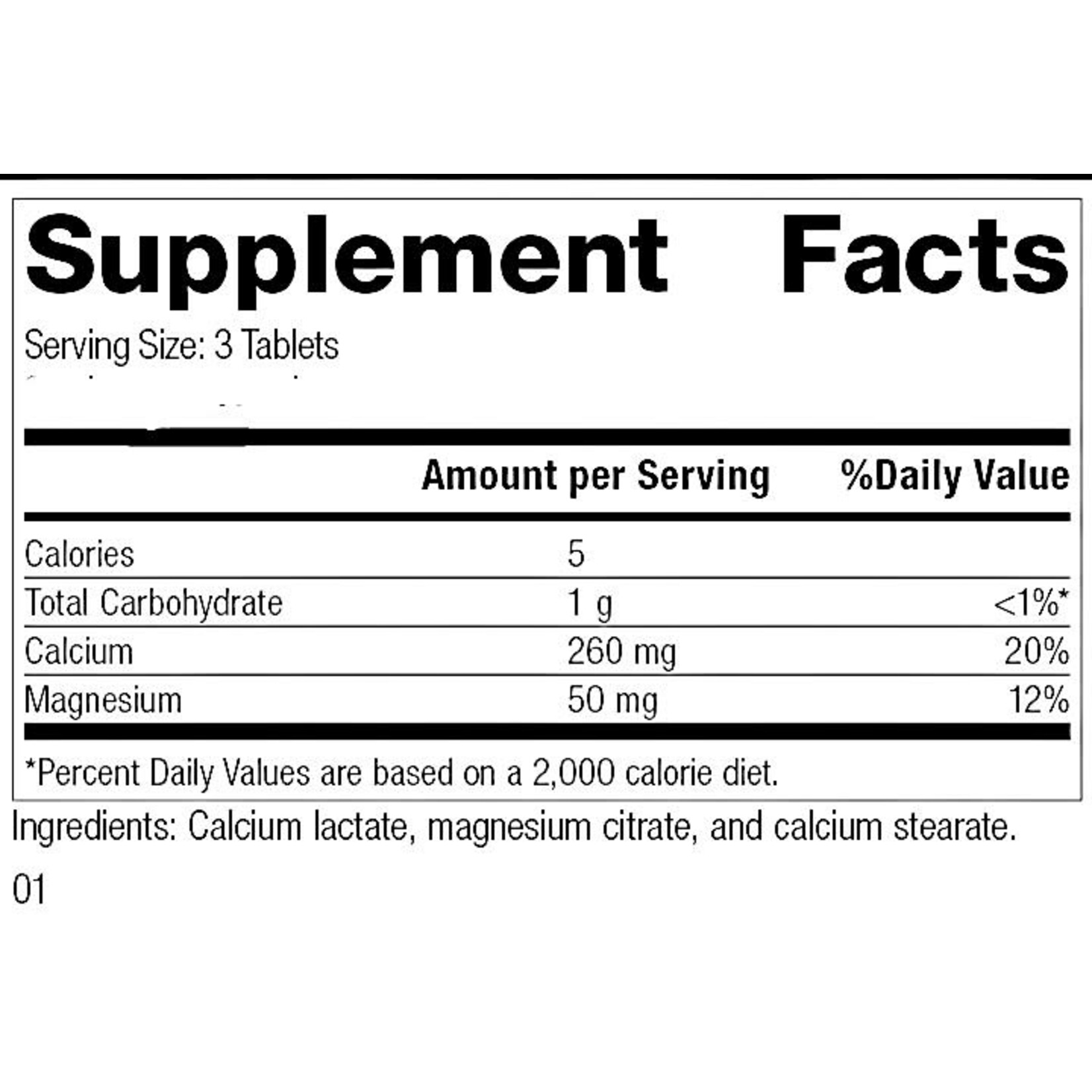 Calcium Lactate 360t Standard Process *new size*