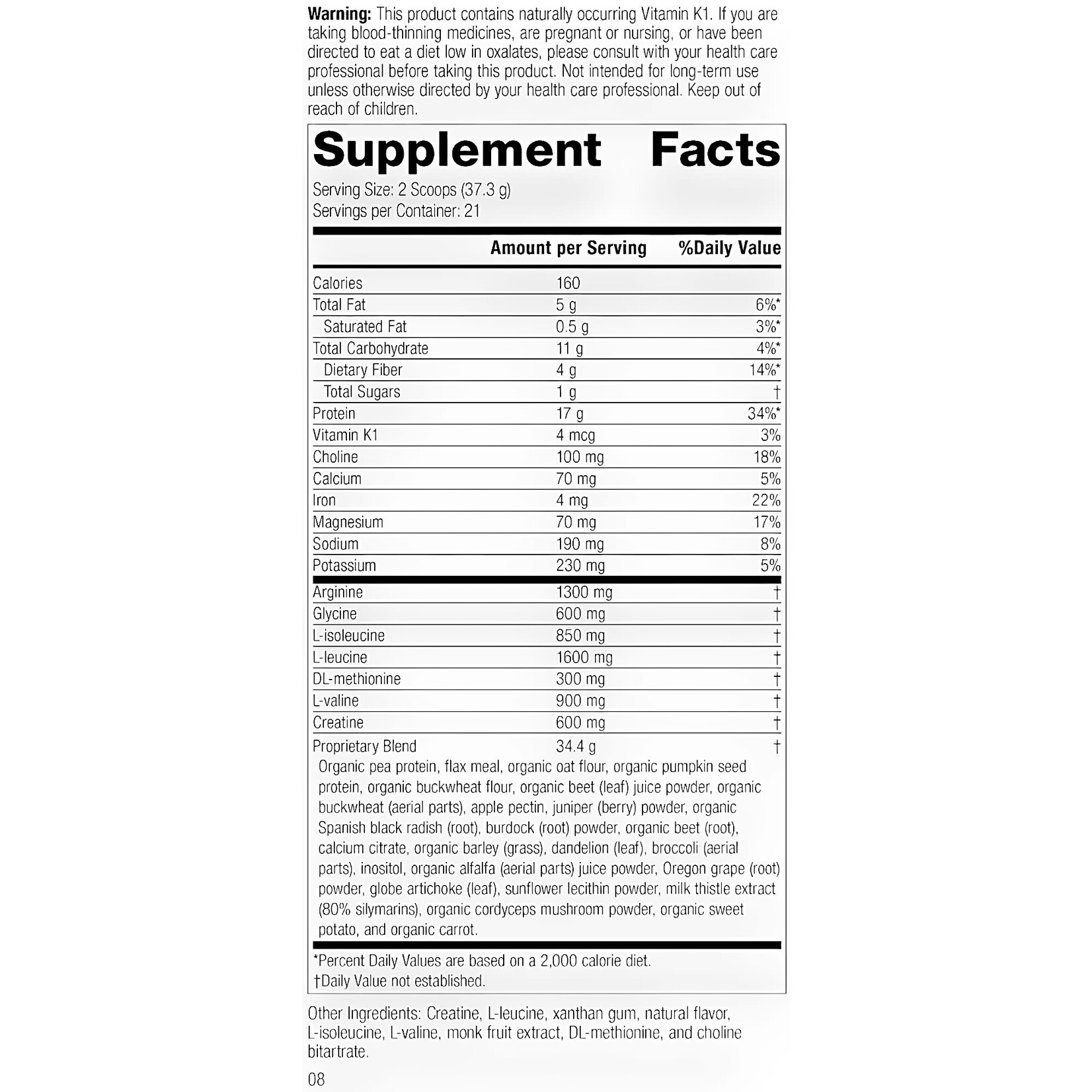 SP Detox Balance Chai 27oz Standard Process