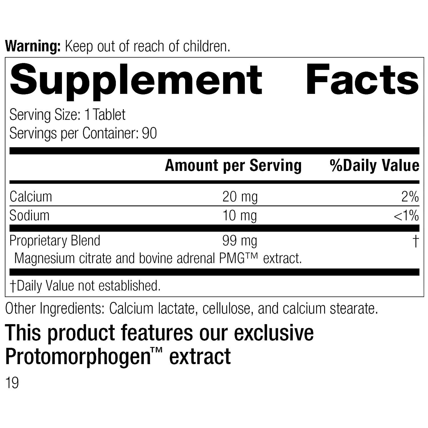 Drenatrophin PMG 90t Standard Process