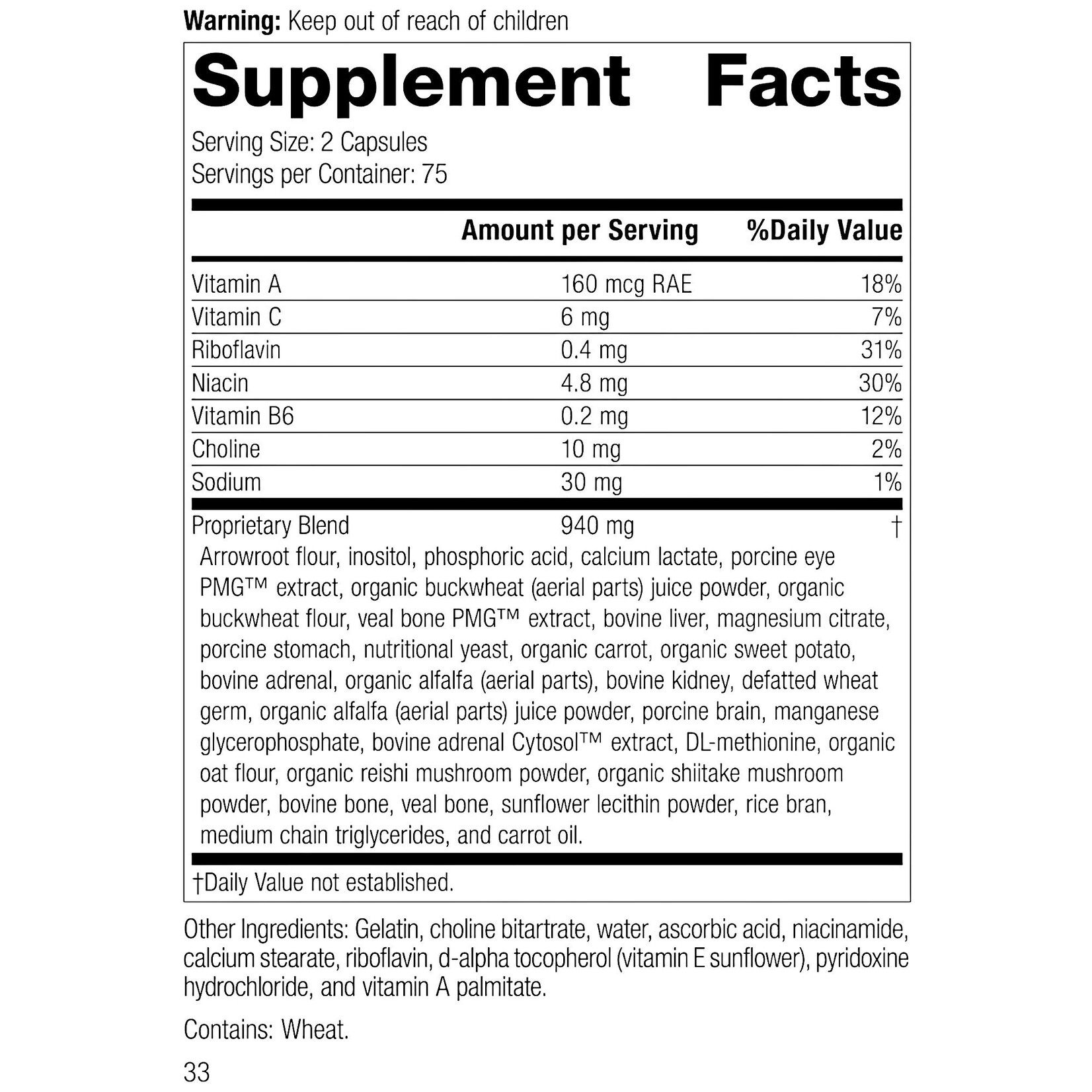 Eyeplex *formerly known as Iplex* 150c Standard Process
