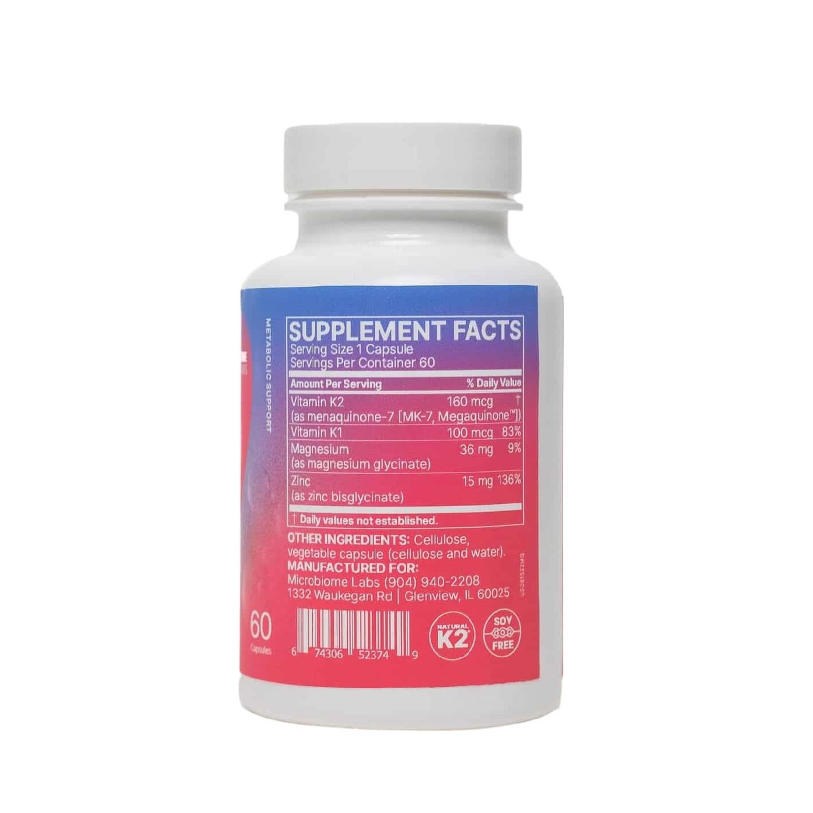 Microbiome Labs MegaQuinone K2-7 60c Microbiome Labs