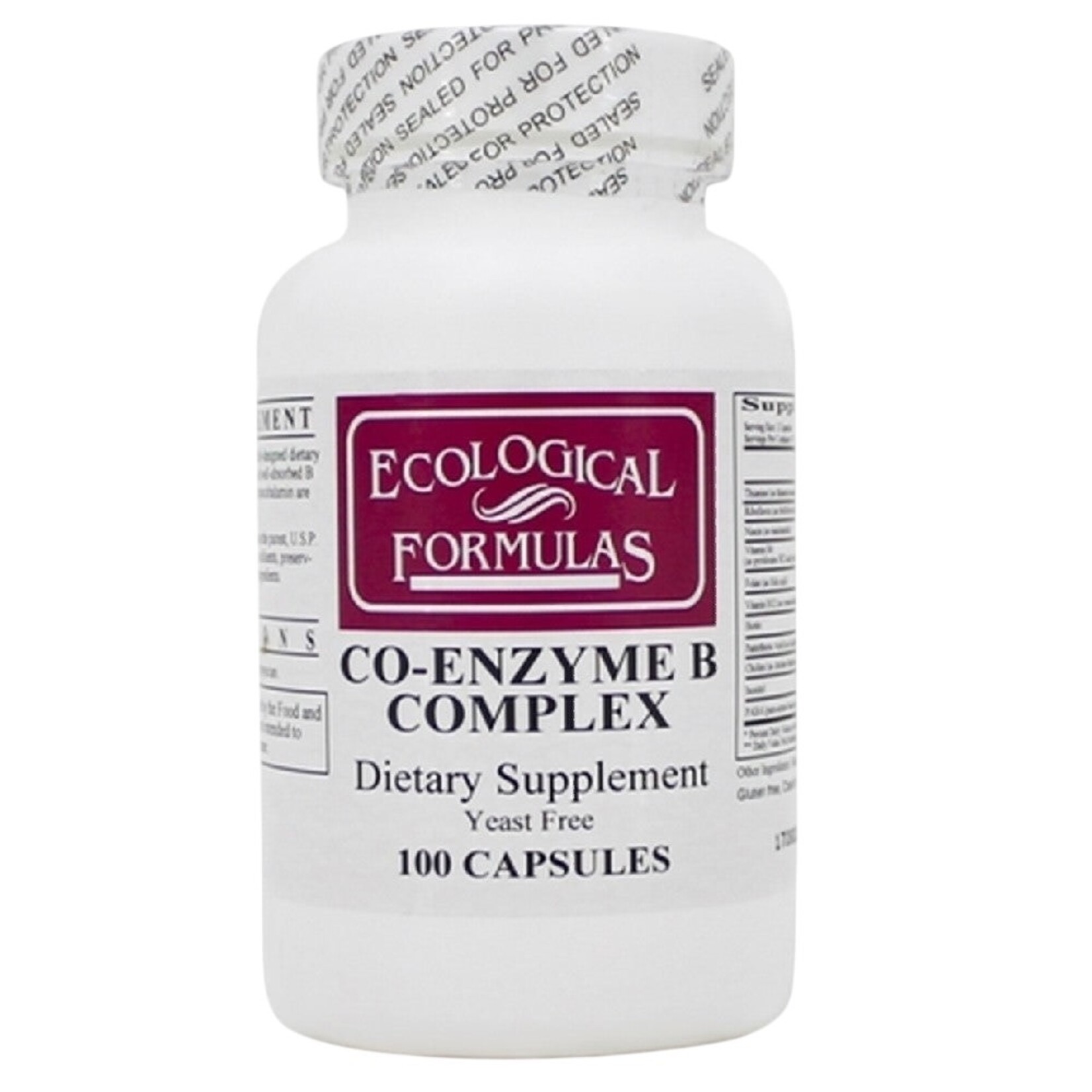 Cardiovascular Research (Ecological Formulas) Co-Enzyme B Complex 100c Ecological Formulas