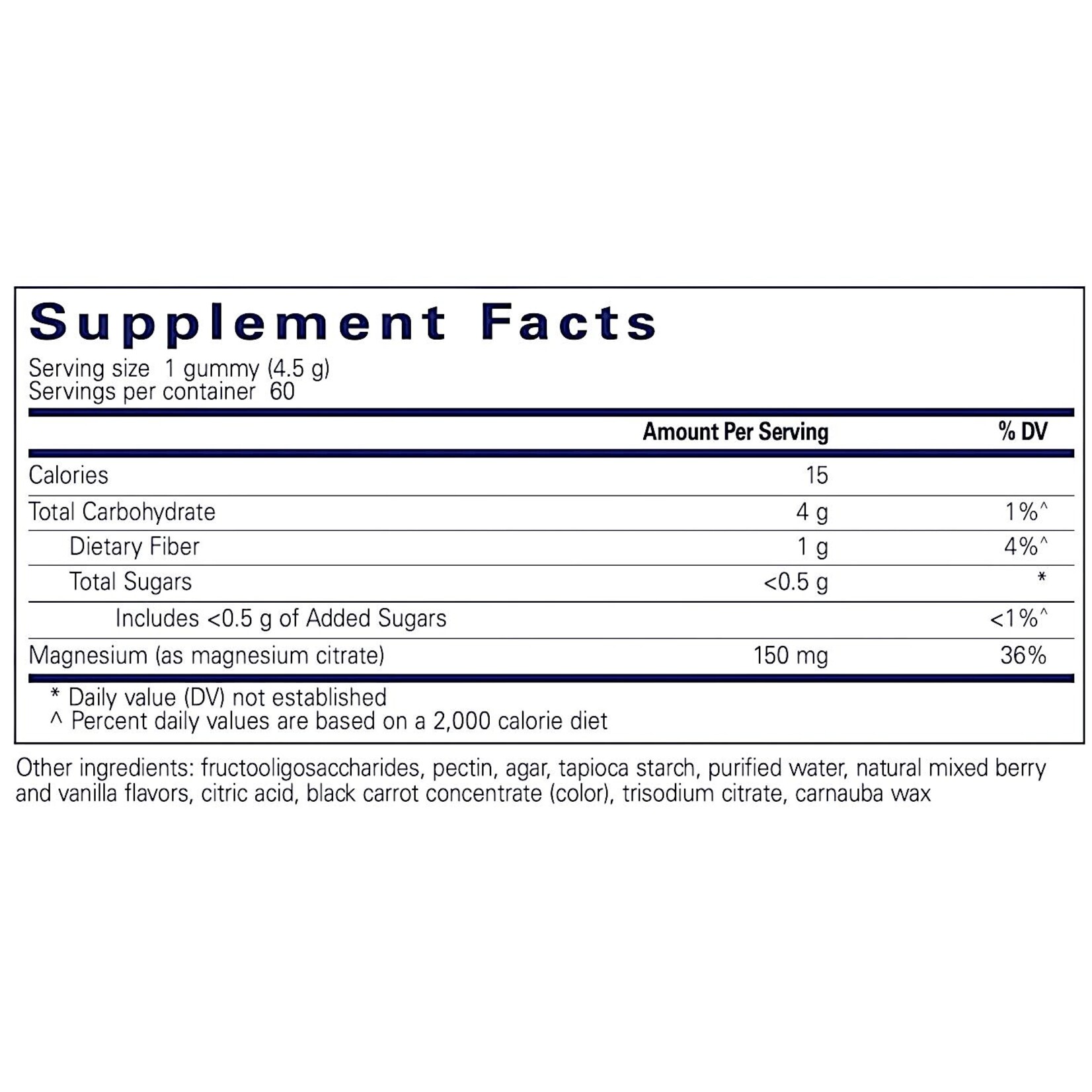 Pure Encapsulations Magnesium Gummy 150mg 60c Pure Encapsulations