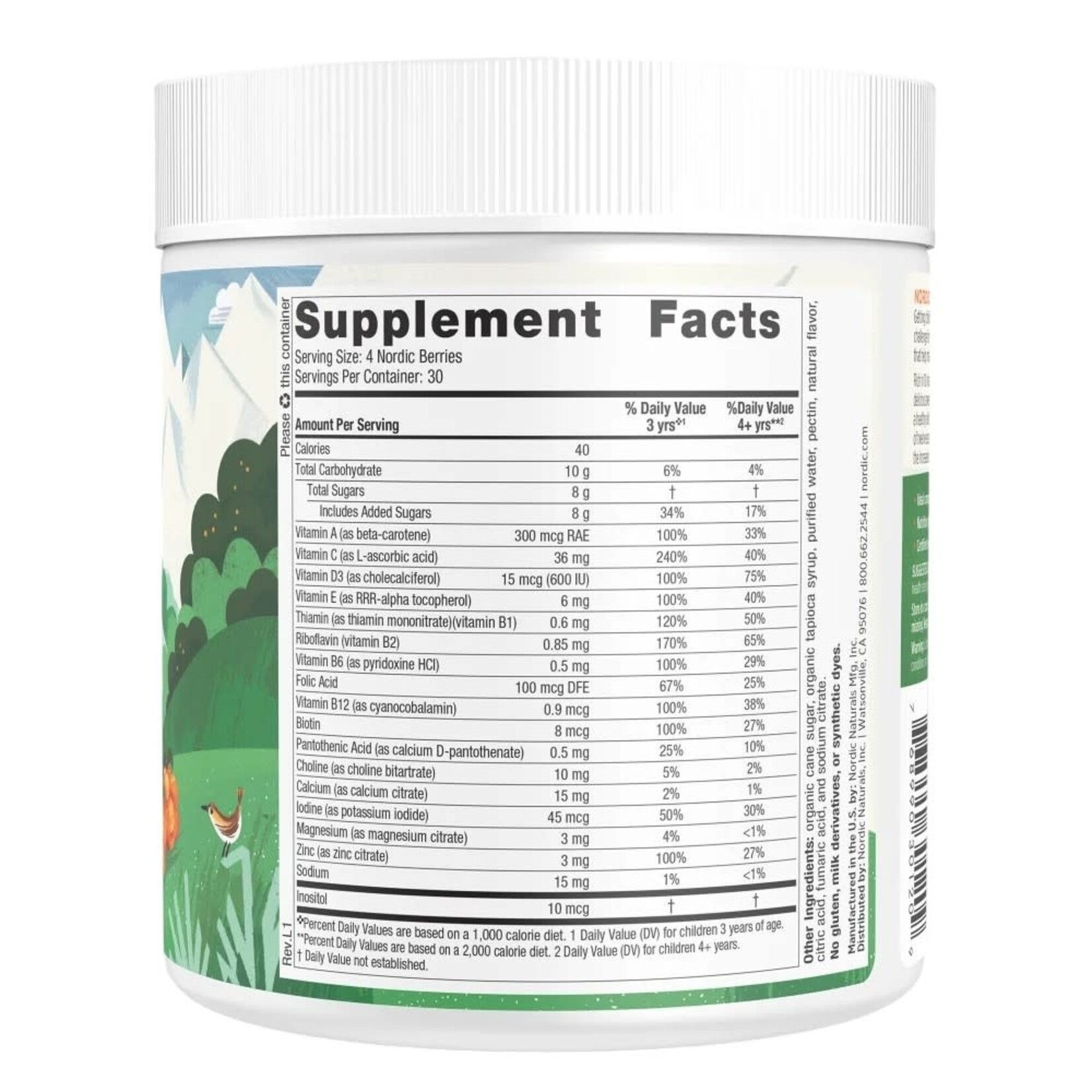 Nordic Naturals Nordic Berries 120c Nordic Naturals