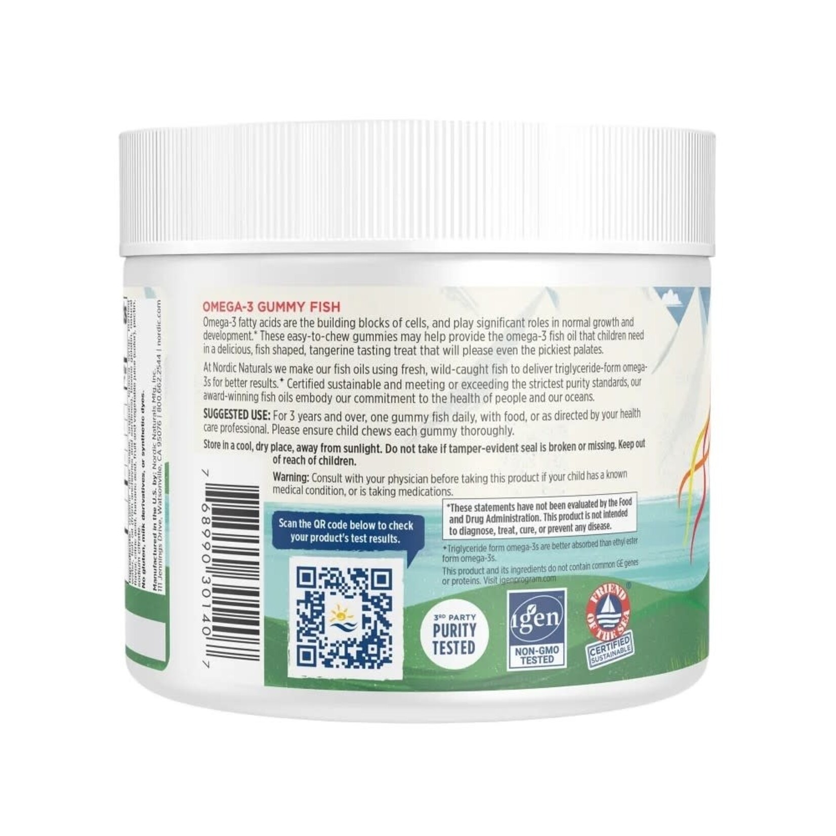 Nordic Naturals Nordic Omega-3 Gummy Fish 30 gummies Nordic Naturals