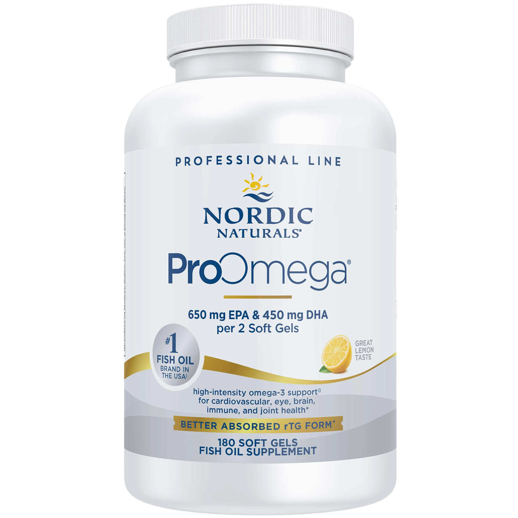Nordic Naturals Pro Omega 650mg EPA/450mg DHA 180ct Nordic Naturals