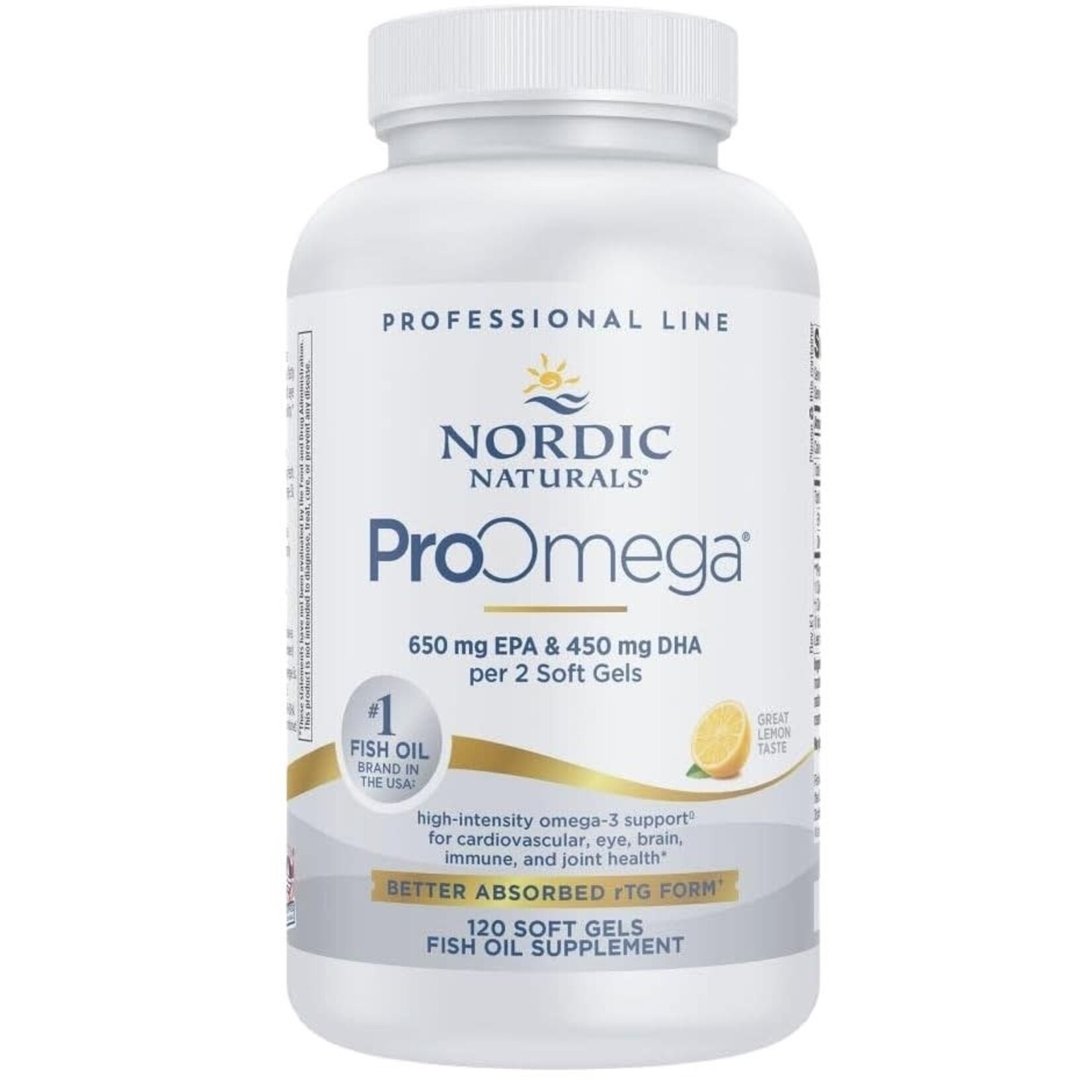 Nordic Naturals Pro Omega 650 EPA/450 DHA 120c Nordic Naturals