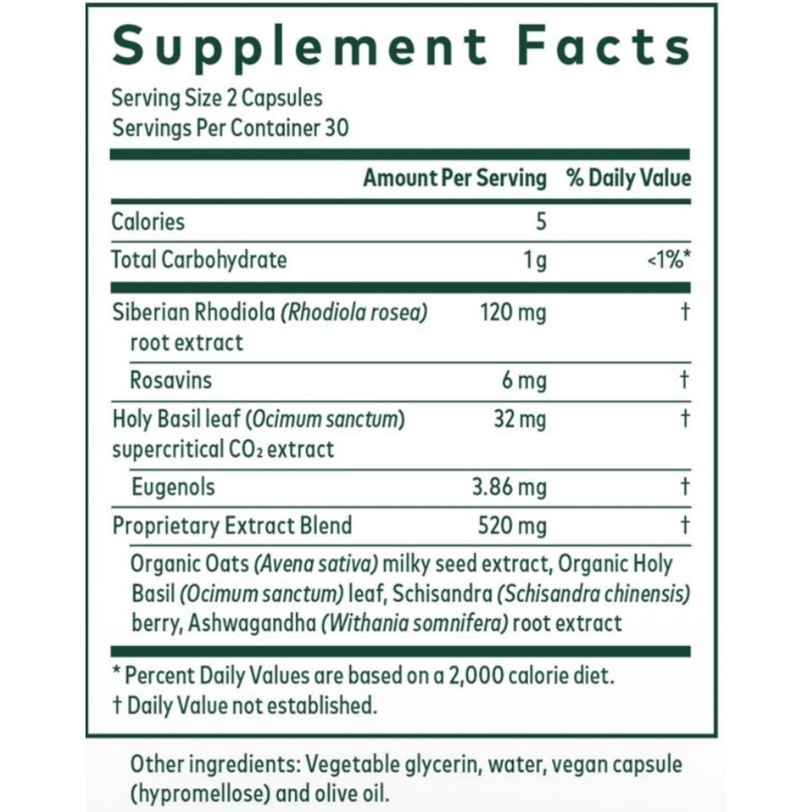 GAIA Herbs Daytime HPA Phyto-Caps 60c Gaia