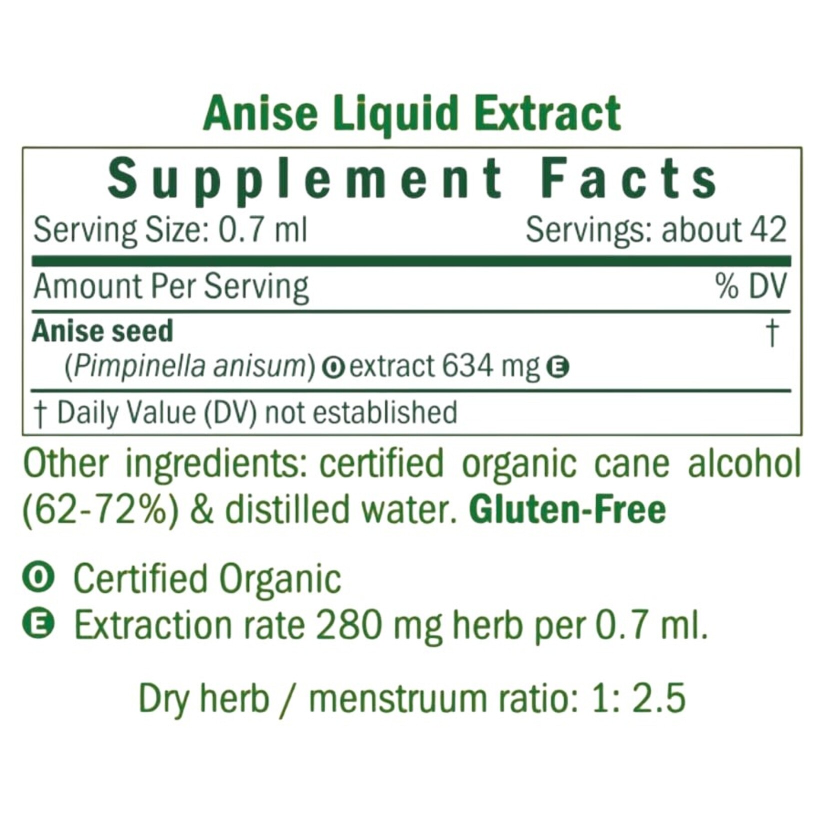 Herb Pharm Anise 1oz Herb Pharm