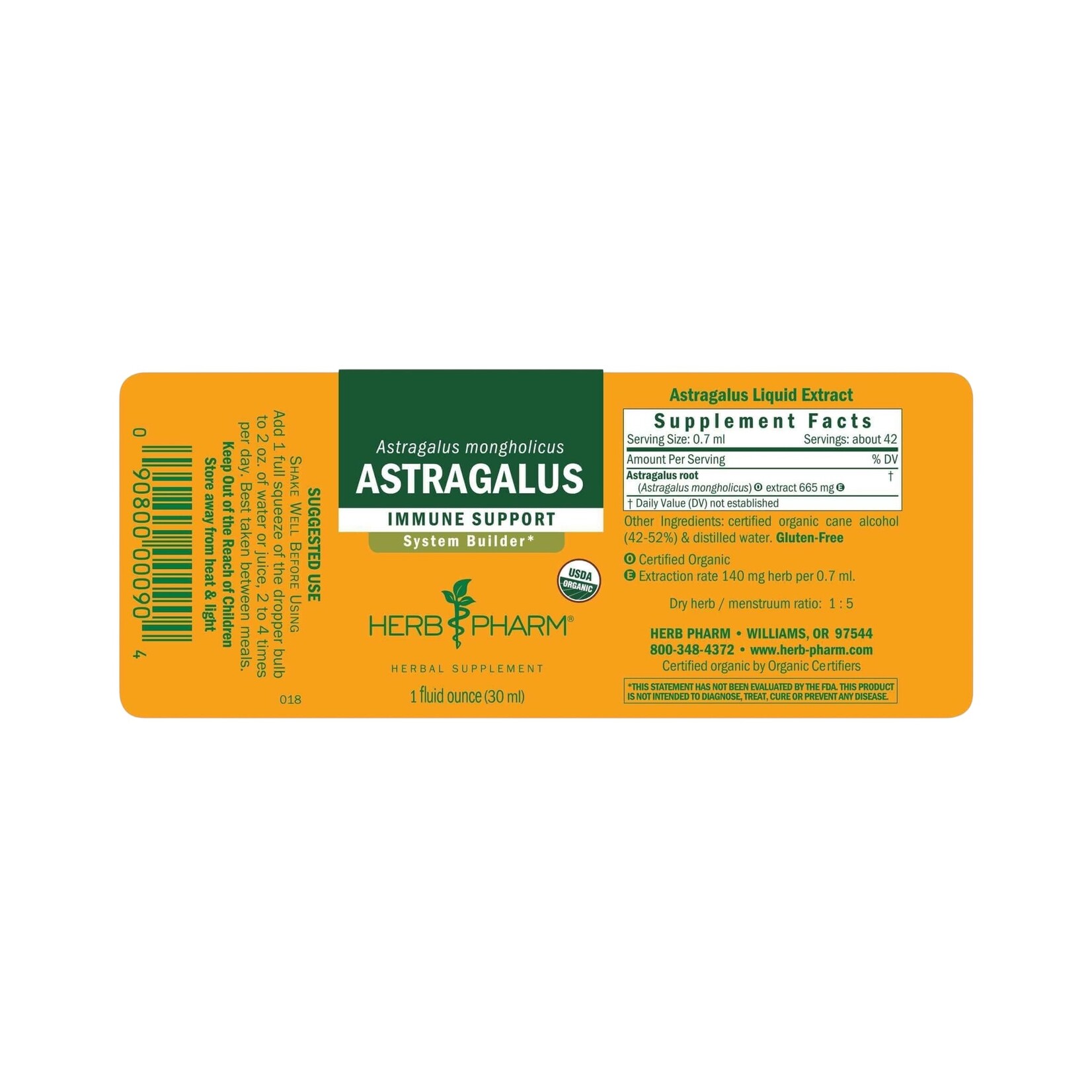 Herb Pharm Astragalus 1oz Herb Pharm