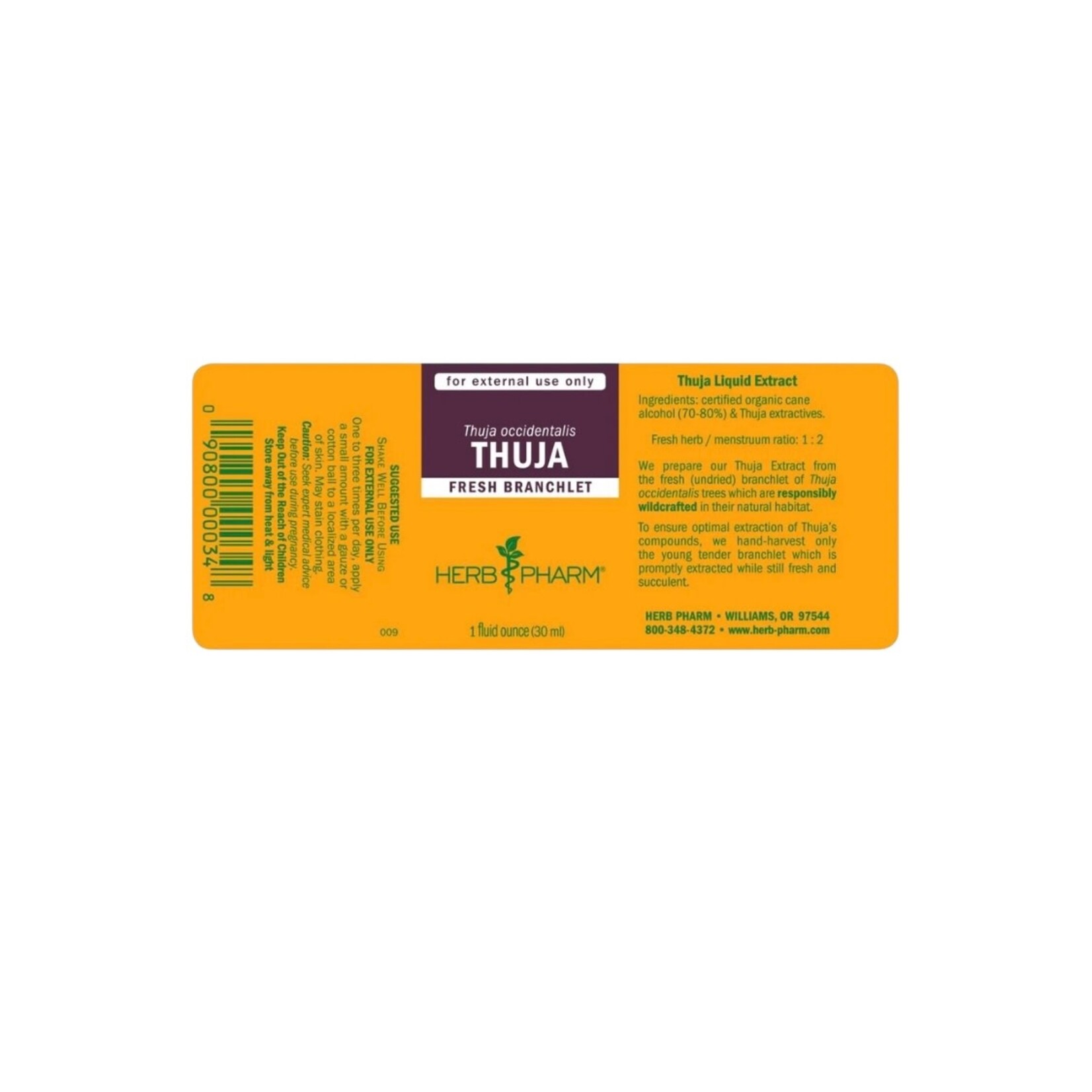 Herb Pharm Thuja 1oz Topical Liq Herb Pharm