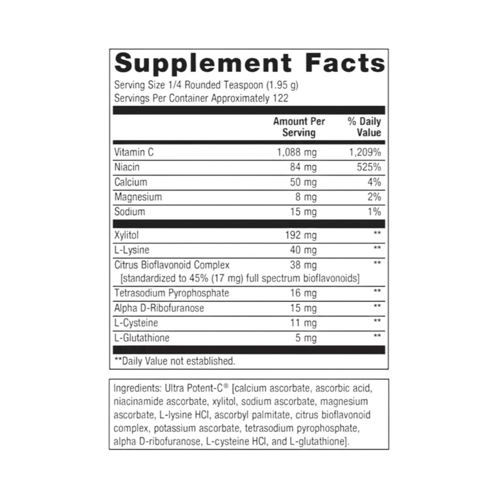 Metagenics Ultra Potent-C Powder 238g Metagenics