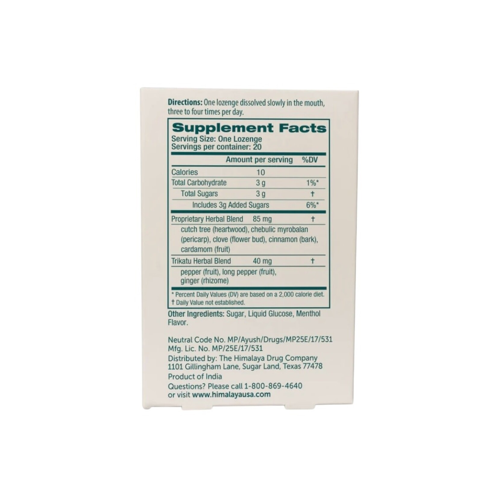 Himalaya Koflet Throat 20 Lozenges Himalaya
