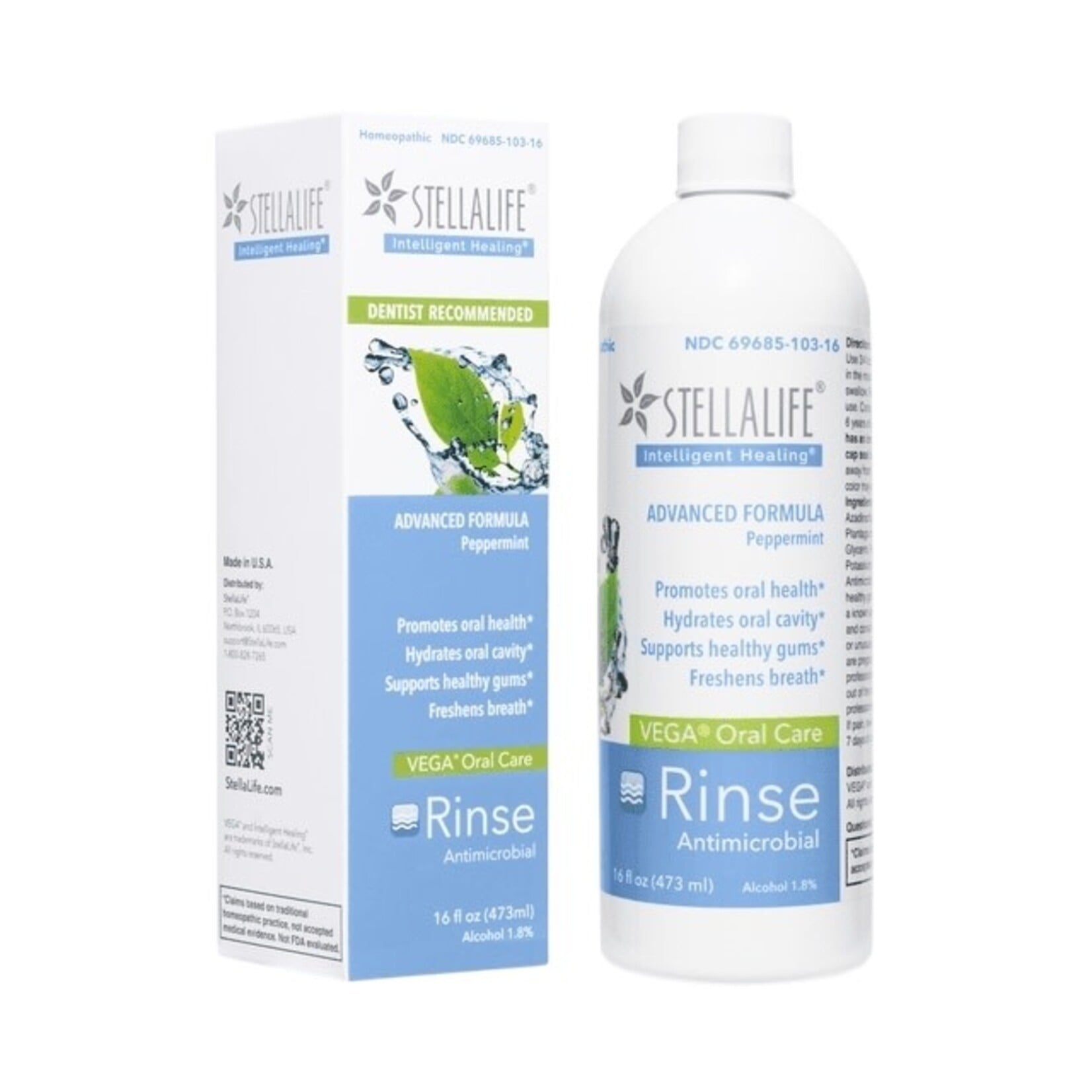 Stellalife VEGA  Oral Care Peppermint Rinse StellaLife***backorder