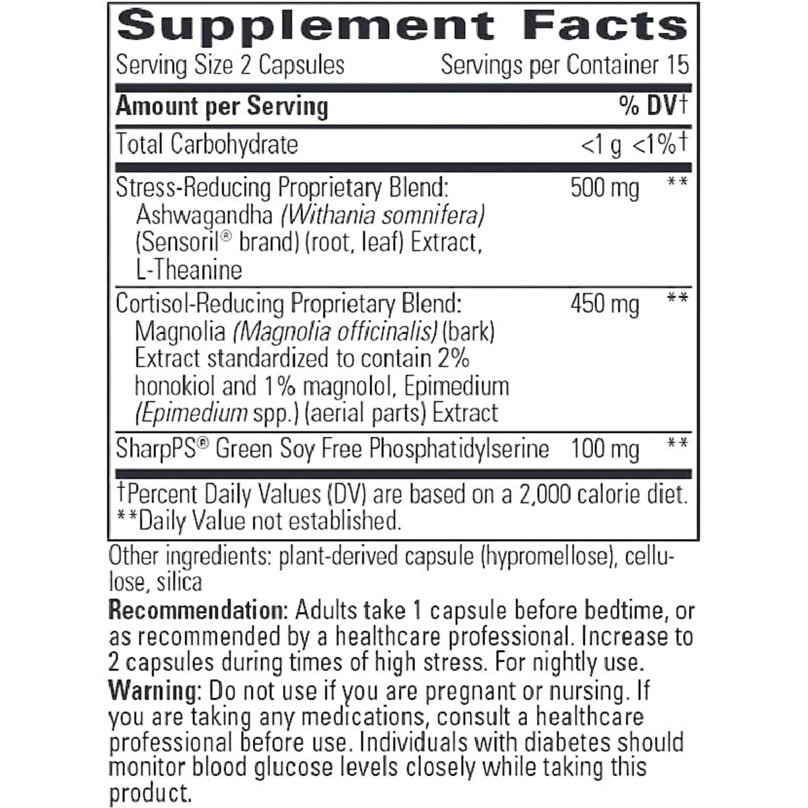 Integrative Therapeutics Cortisol Manager Allergen Free 90c Integrative Therapeutics