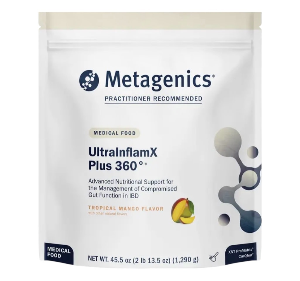Metrogenic UltraInflamX Plus 360 Mango 1290g Metagenics - Arcana Empothecary