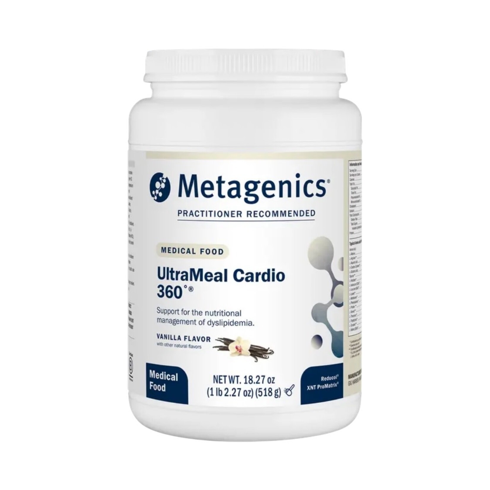 Metagenics UltraMeal Cardio 360 Vanilla 1lb Metagenics