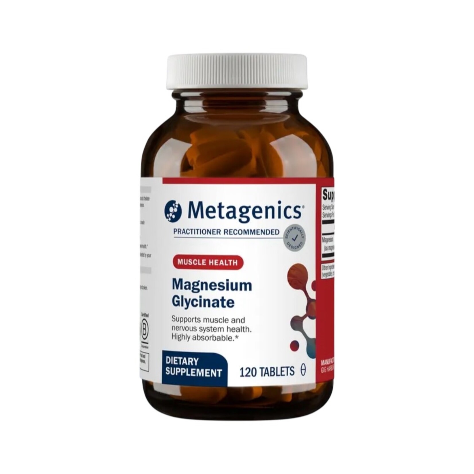 Metagenics Magnesium Glycinate 100mg 120ct Metagenics