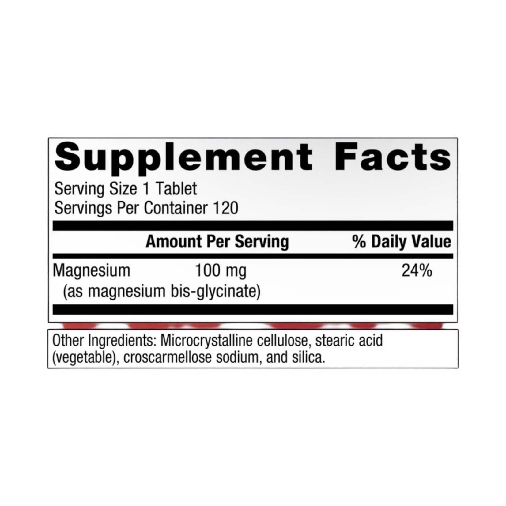 Metagenics Magnesium Glycinate 100mg 120ct Metagenics
