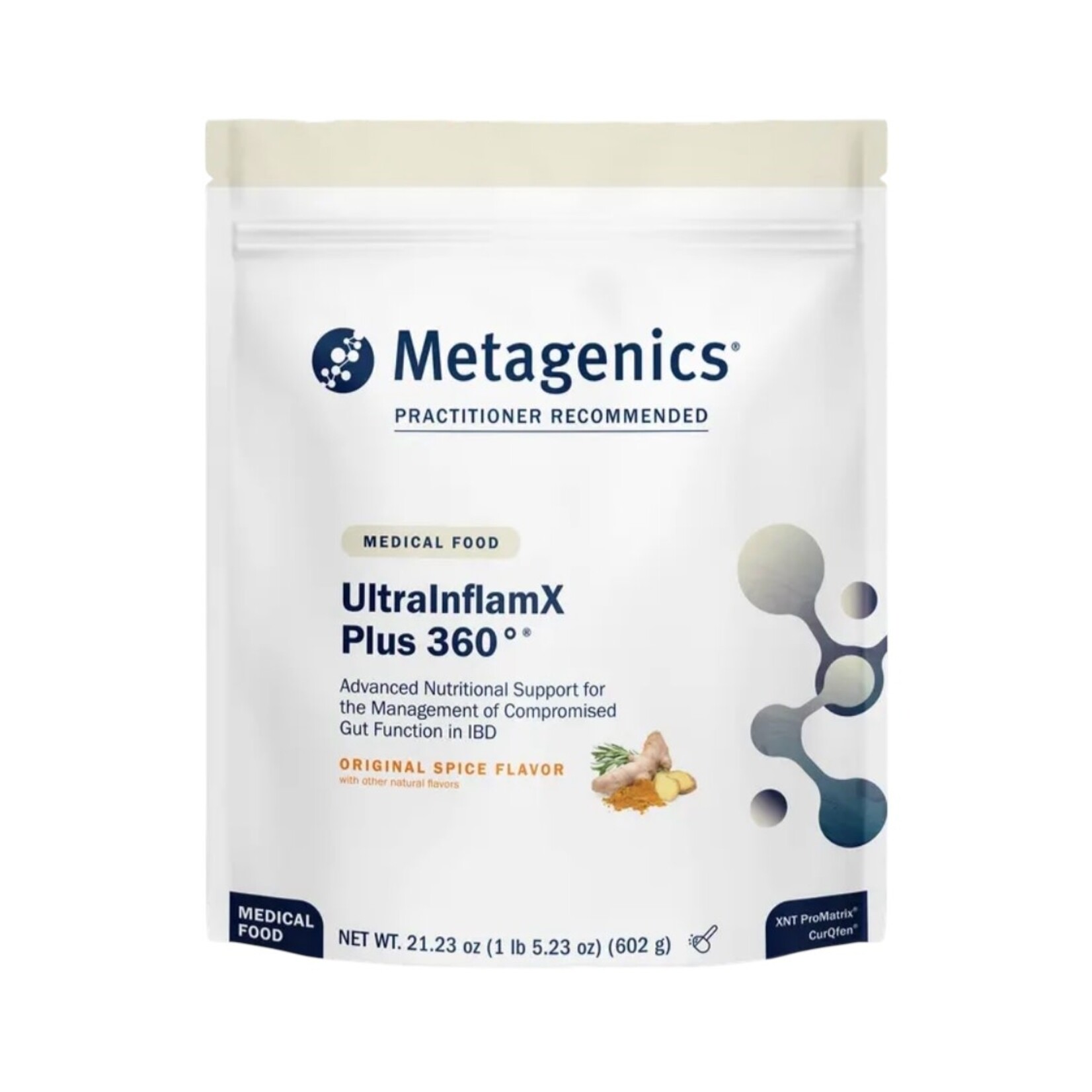 Metagenics UltraInflamX Plus 360 Original Spice 602g Metagenics