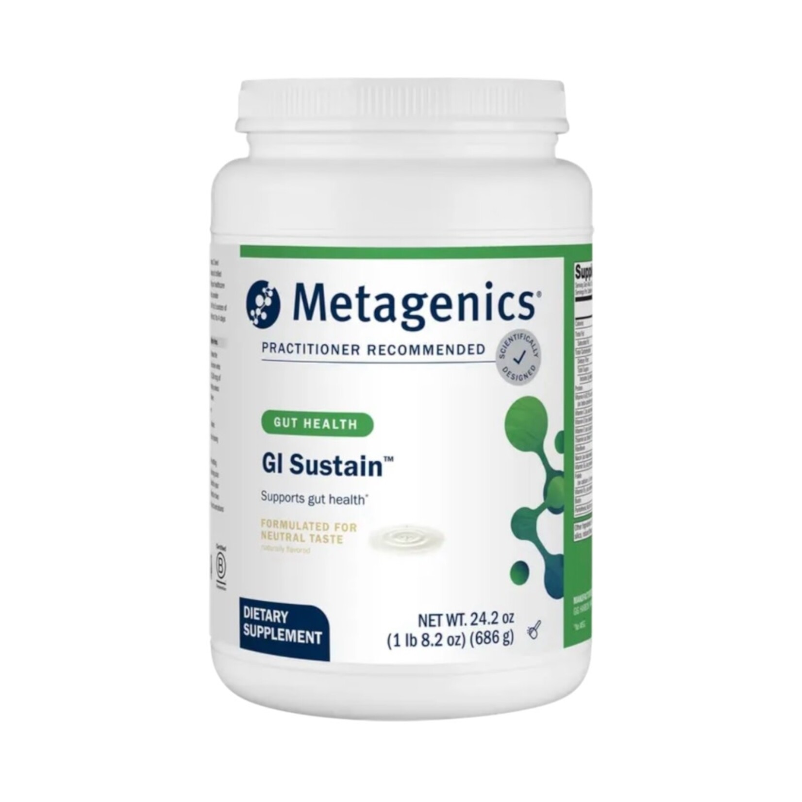 Metagenics GI Sustain Powder 24.2oz Metagenics