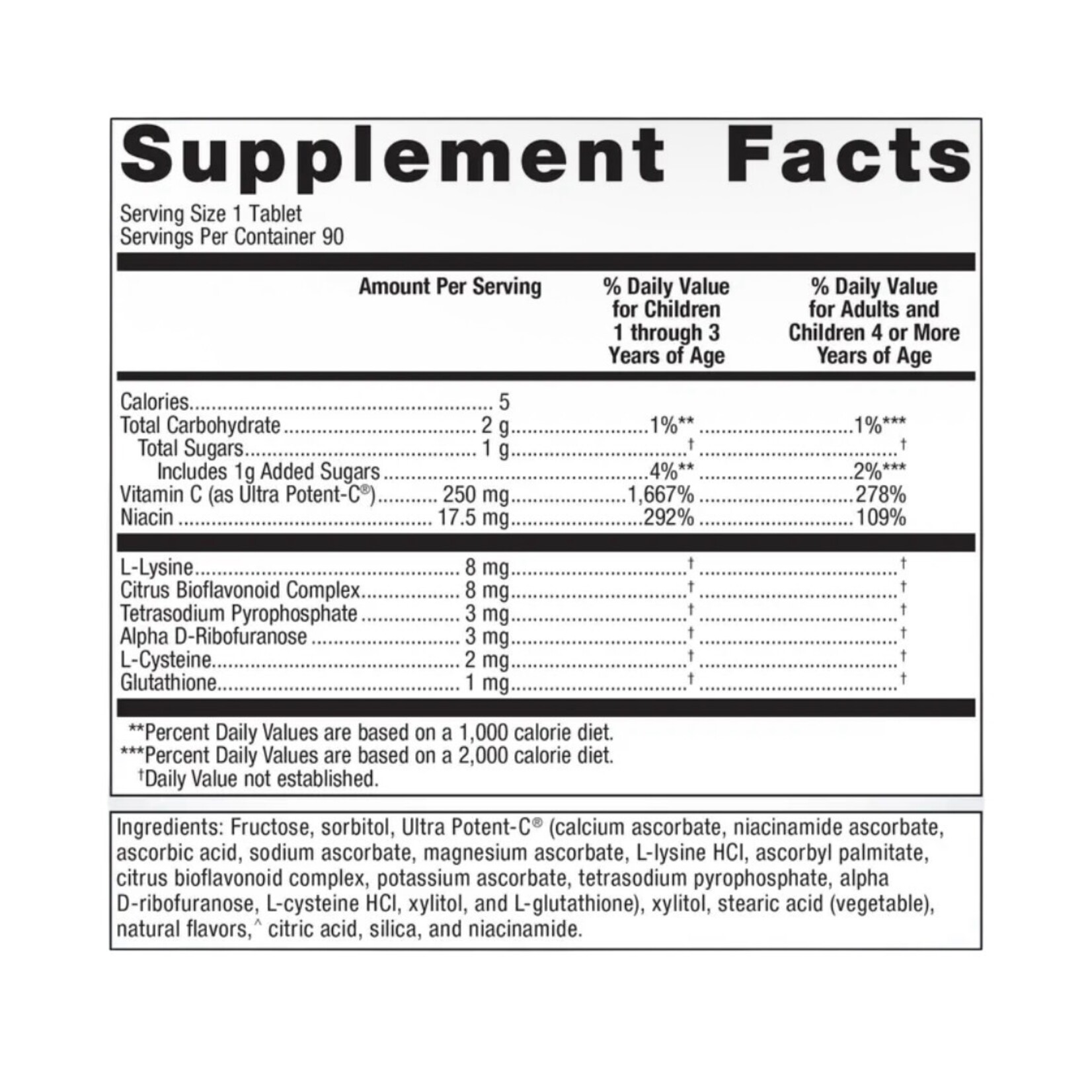 Metagenics Ultra Potent C Chewables 90c Metagenics