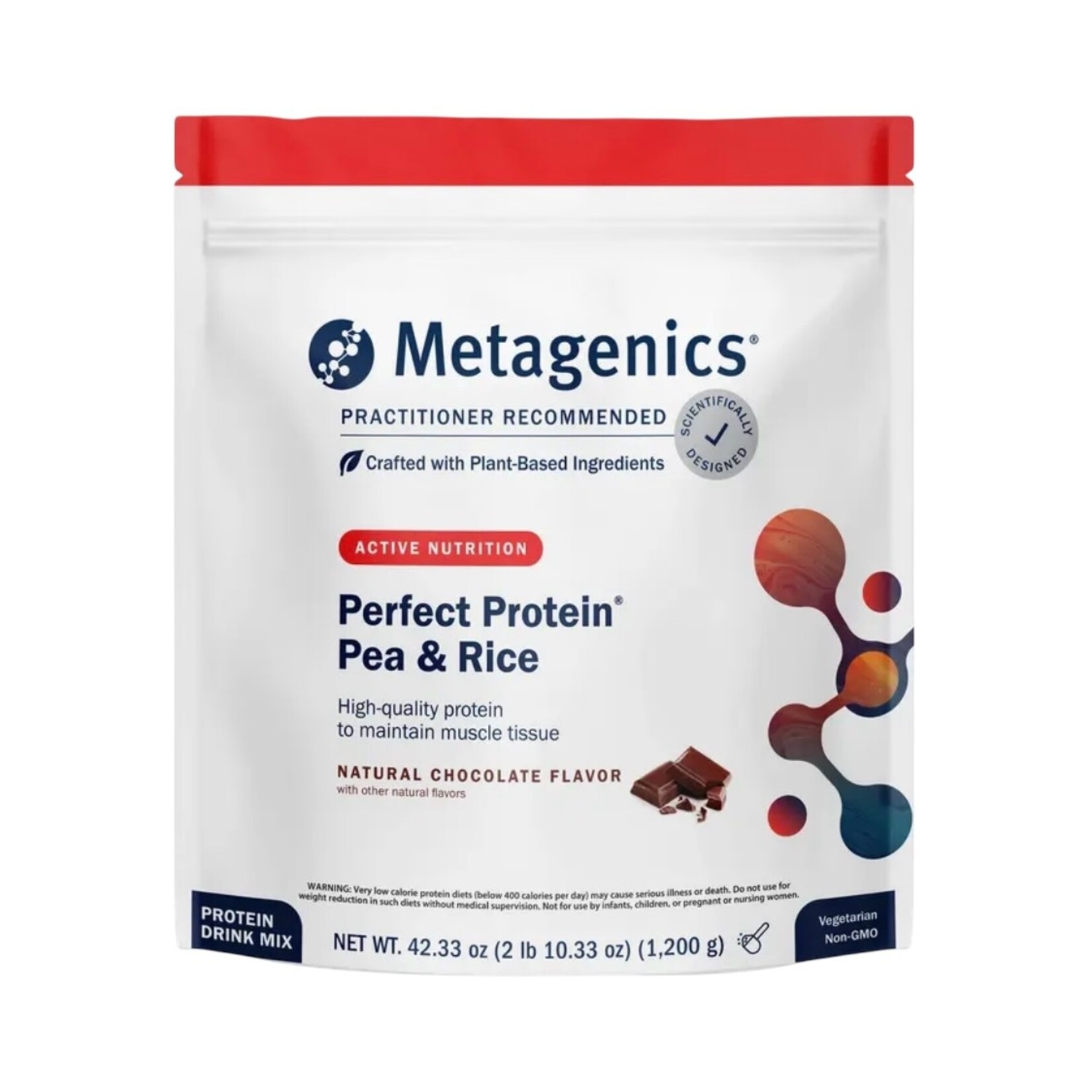 Metagenics Perfect Protein Pea & Rice Chocolate Metagenics