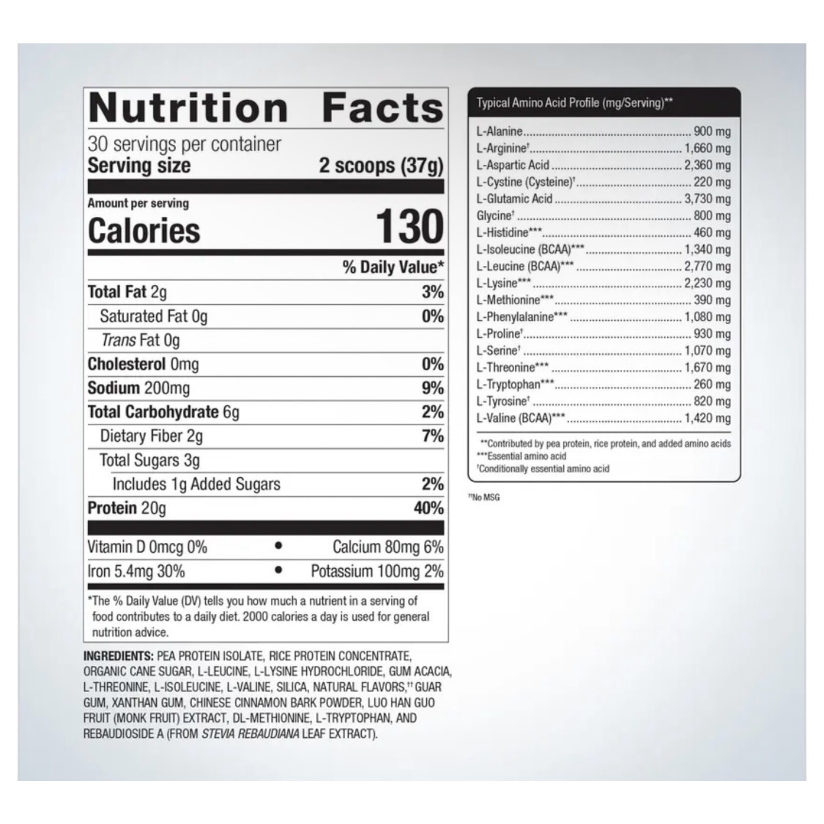 Metagenics Perfect Protein Pea & Rice Vanilla Metagenics