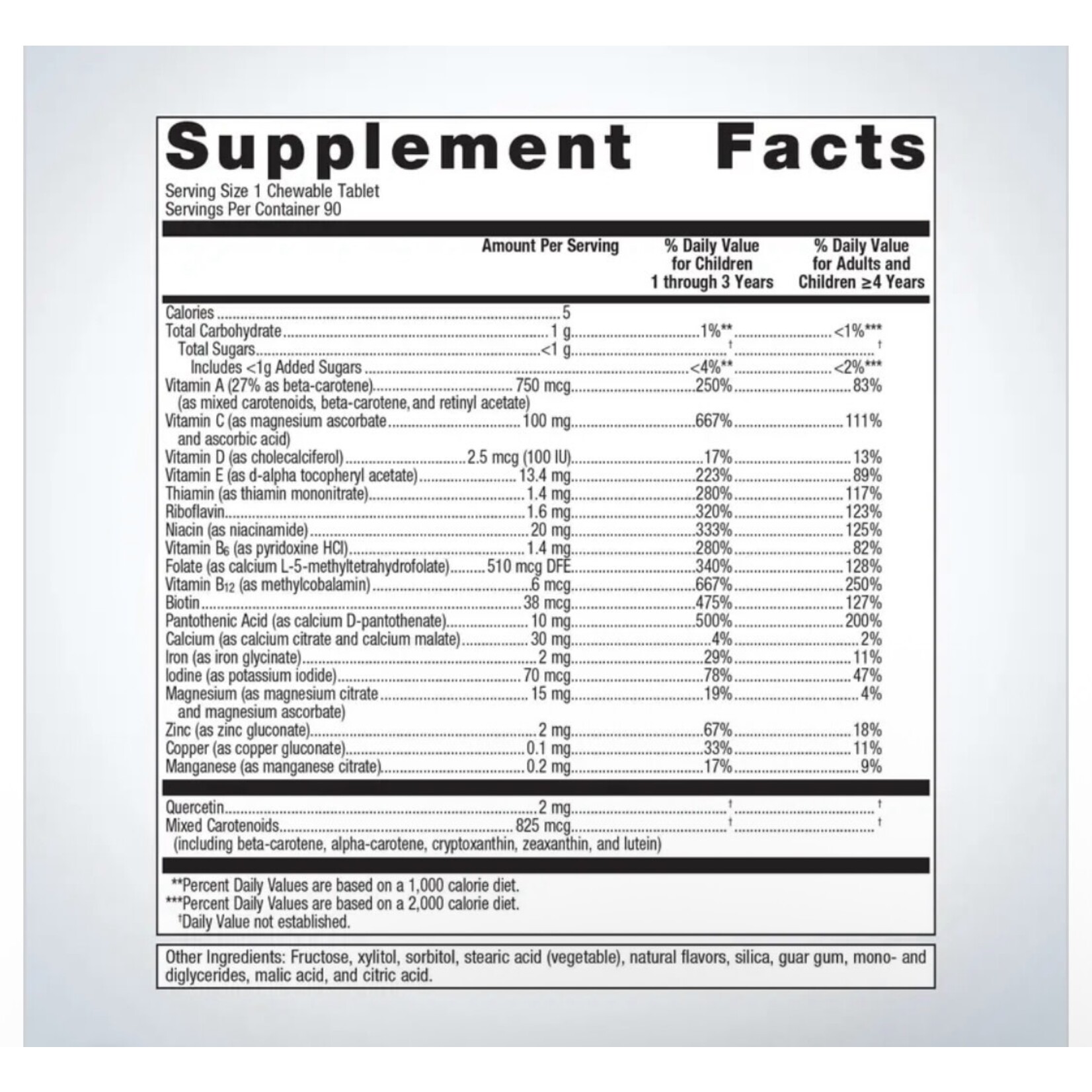 Metagenics Multigenics Chewable Orange 90t Metagenics