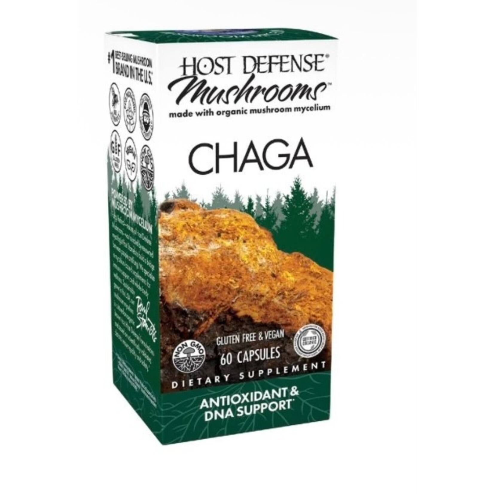 Host Defense (Fungi Perfecti) Chaga 500mg 60c Host Defense