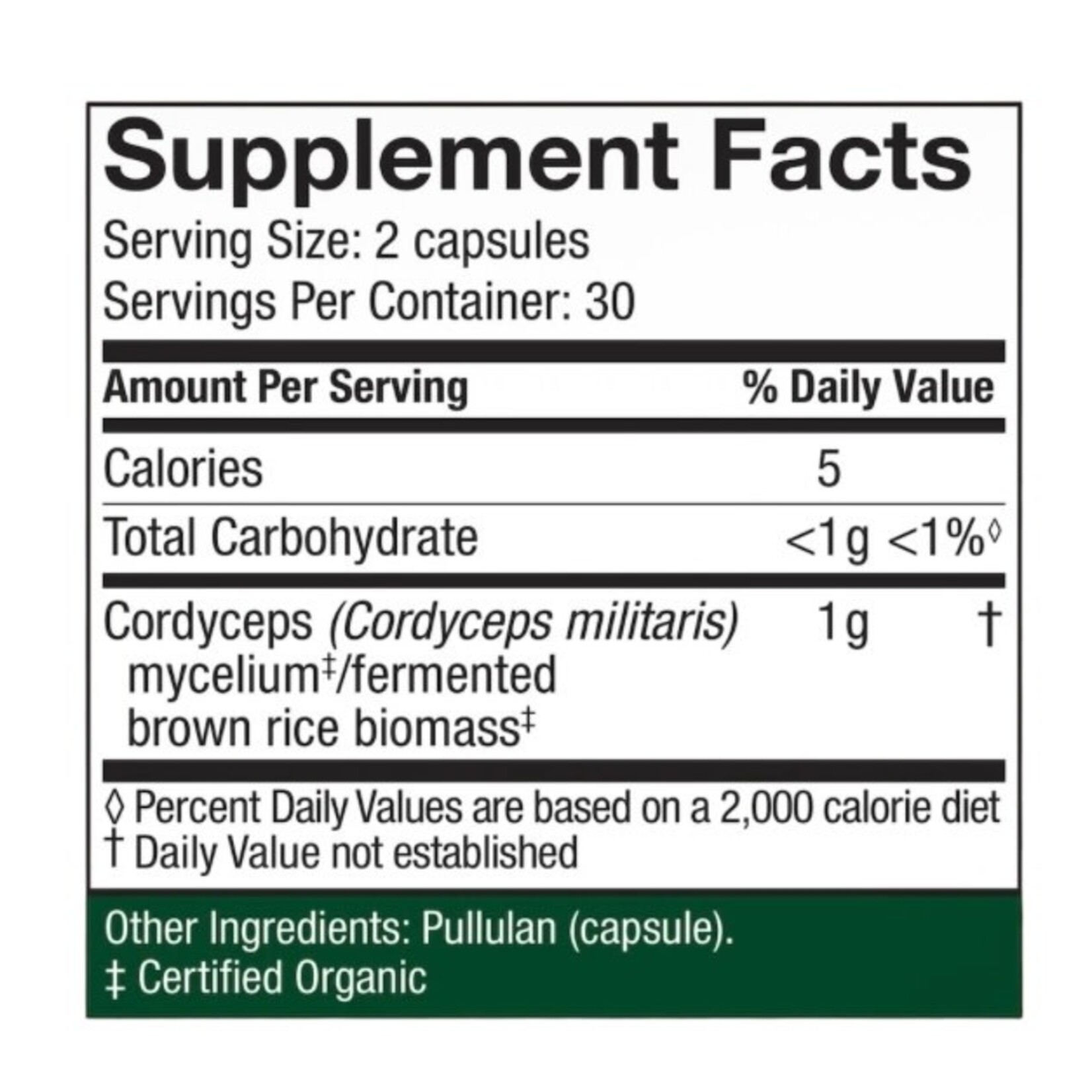 Host Defense (Fungi Perfecti) Cordyceps 500mg 60c Host Defense