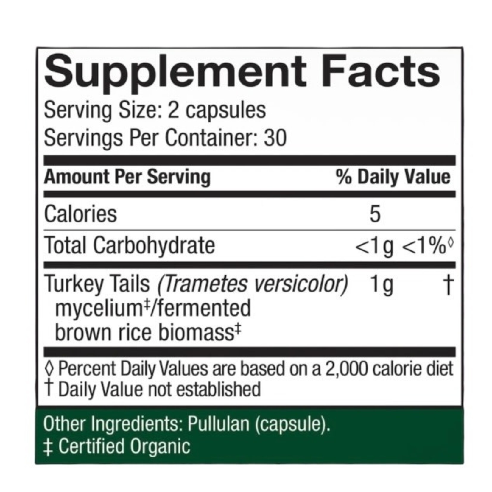 Host Defense (Fungi Perfecti) Turkey Tail 500mg 60c Host Defense