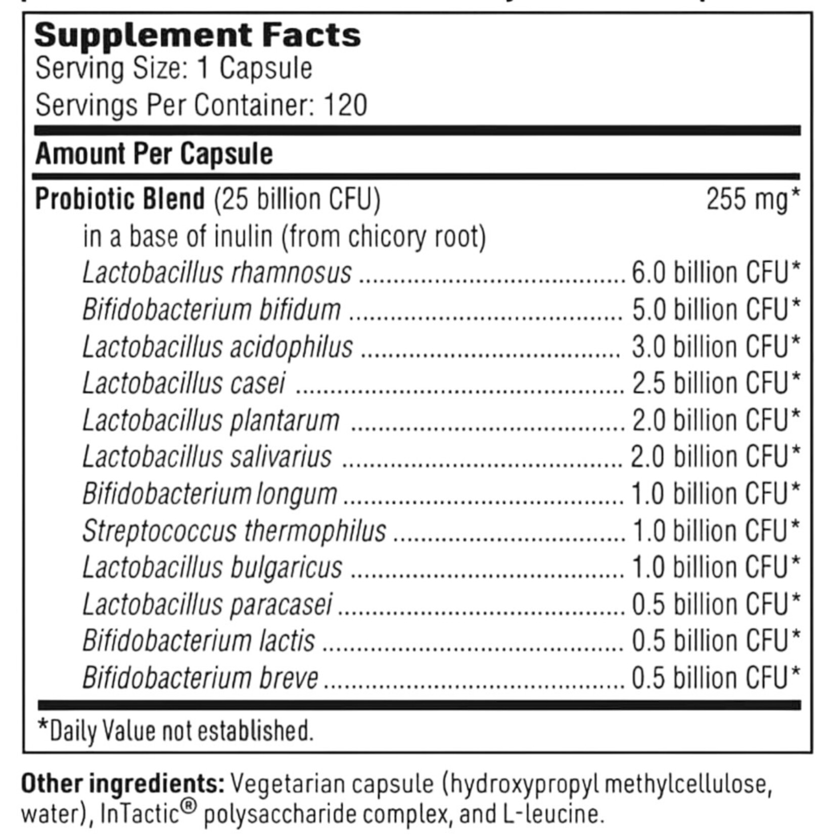SFI Health (formerly Klaire Labs) Ther biotic Complete 120c Klaire Labs