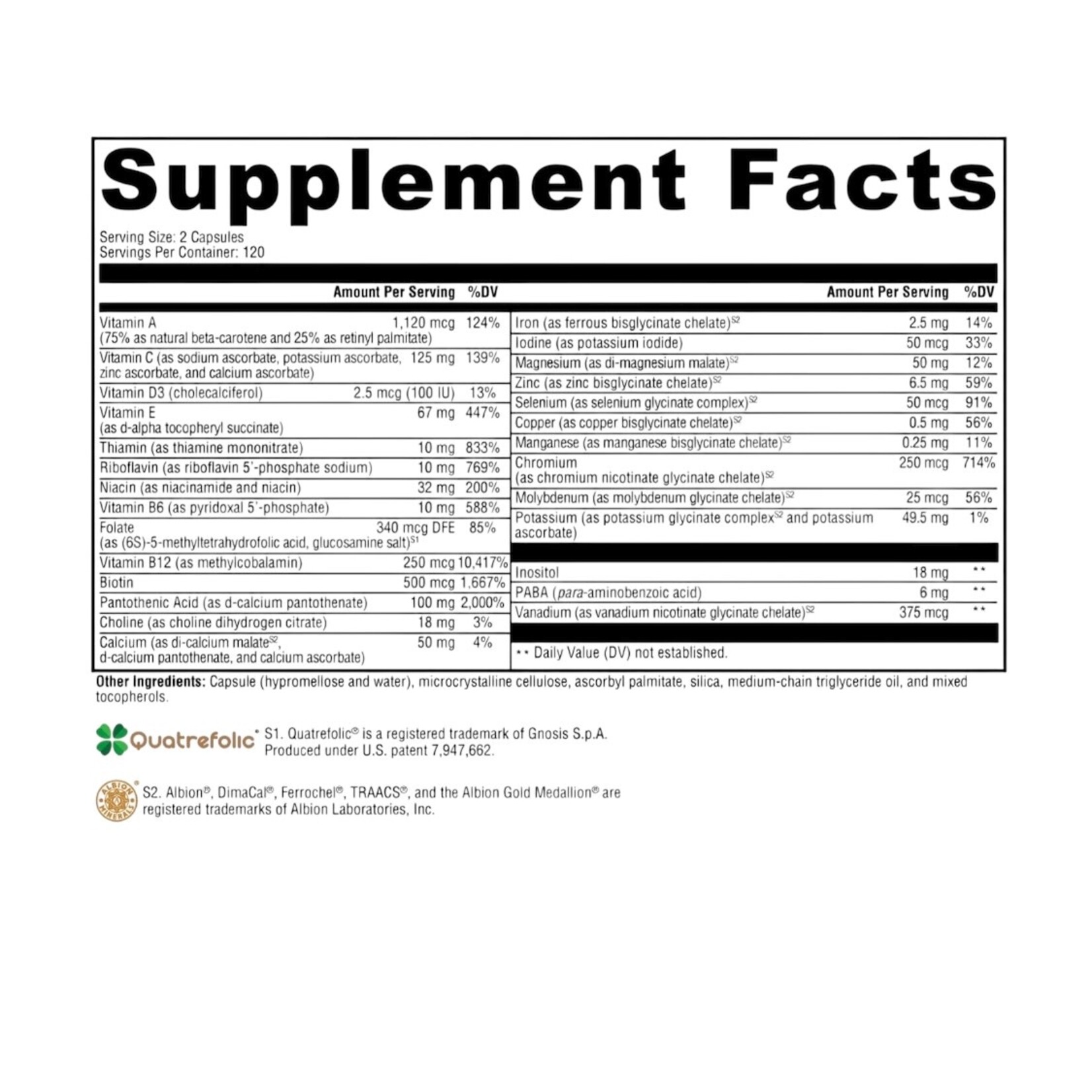 Xymogen ActivNutrients 240c Xymogen