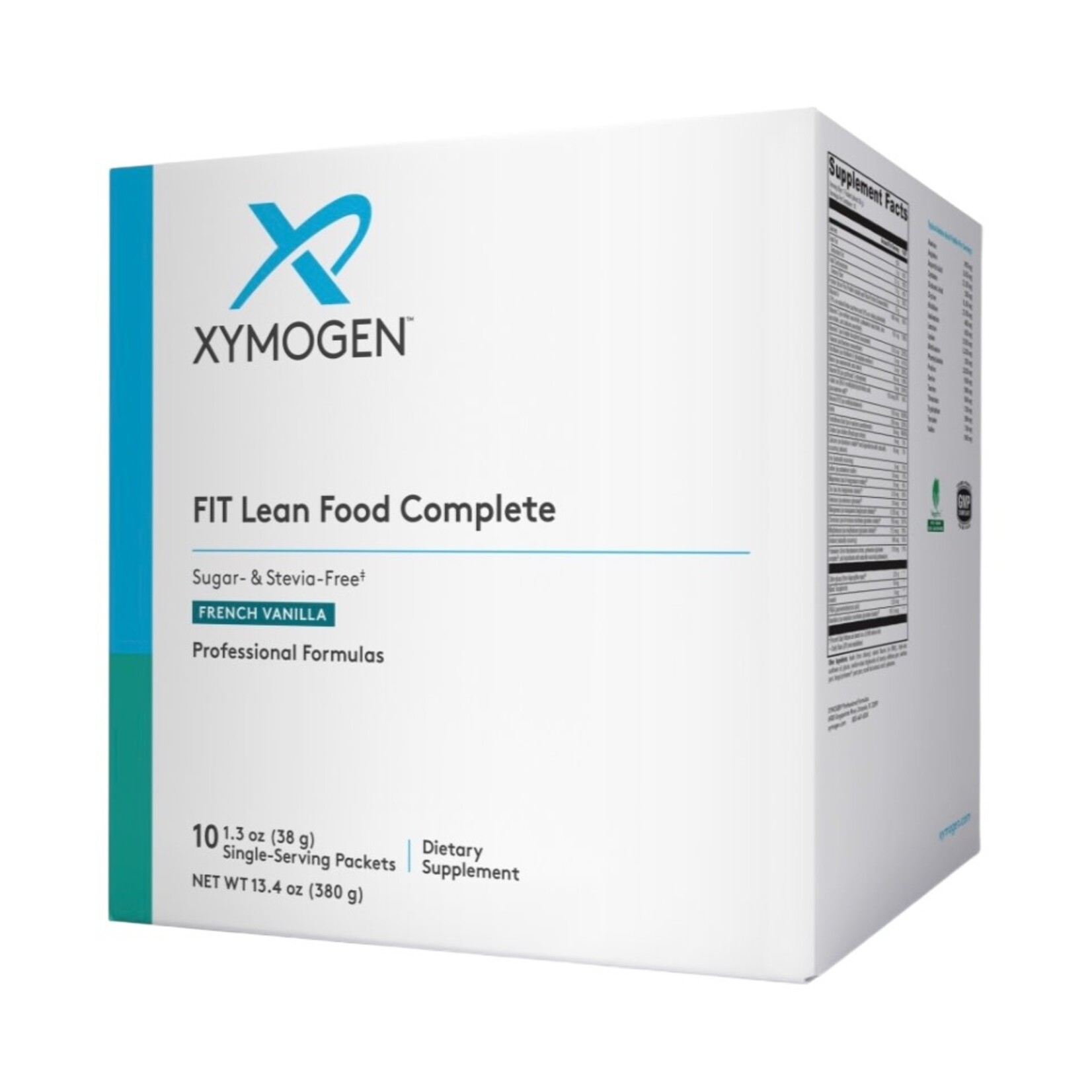 Xymogen FIT Lean Food Complete (formerly FitFood Lean Complete) French Vanilla Sugar & Stevia free 10pk Xymogen
