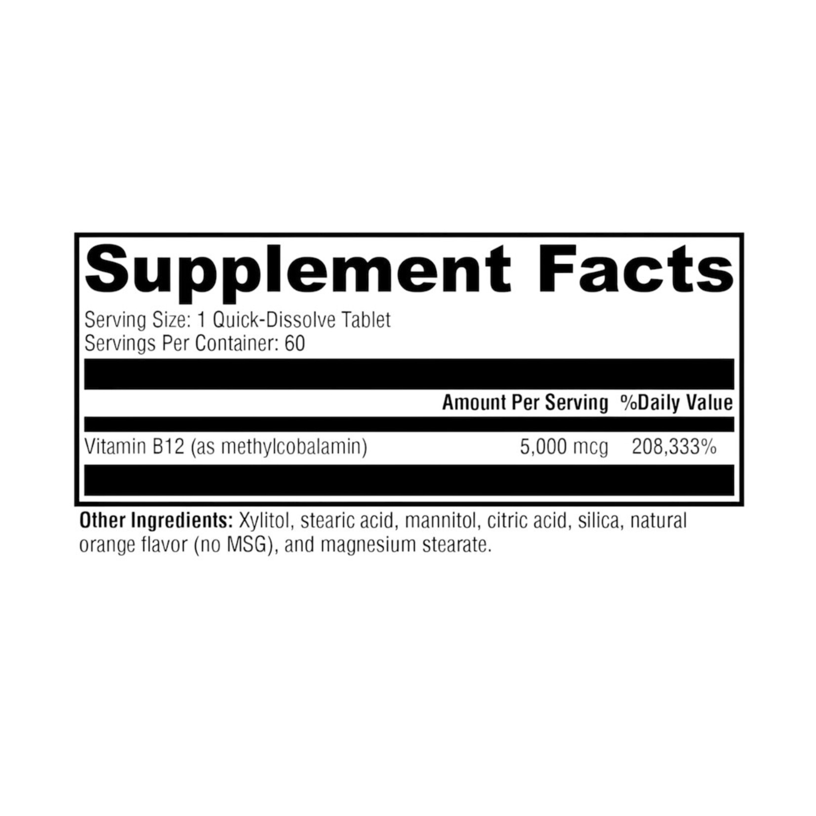 Xymogen Methylcobalamin 5mg 60t Xymogen